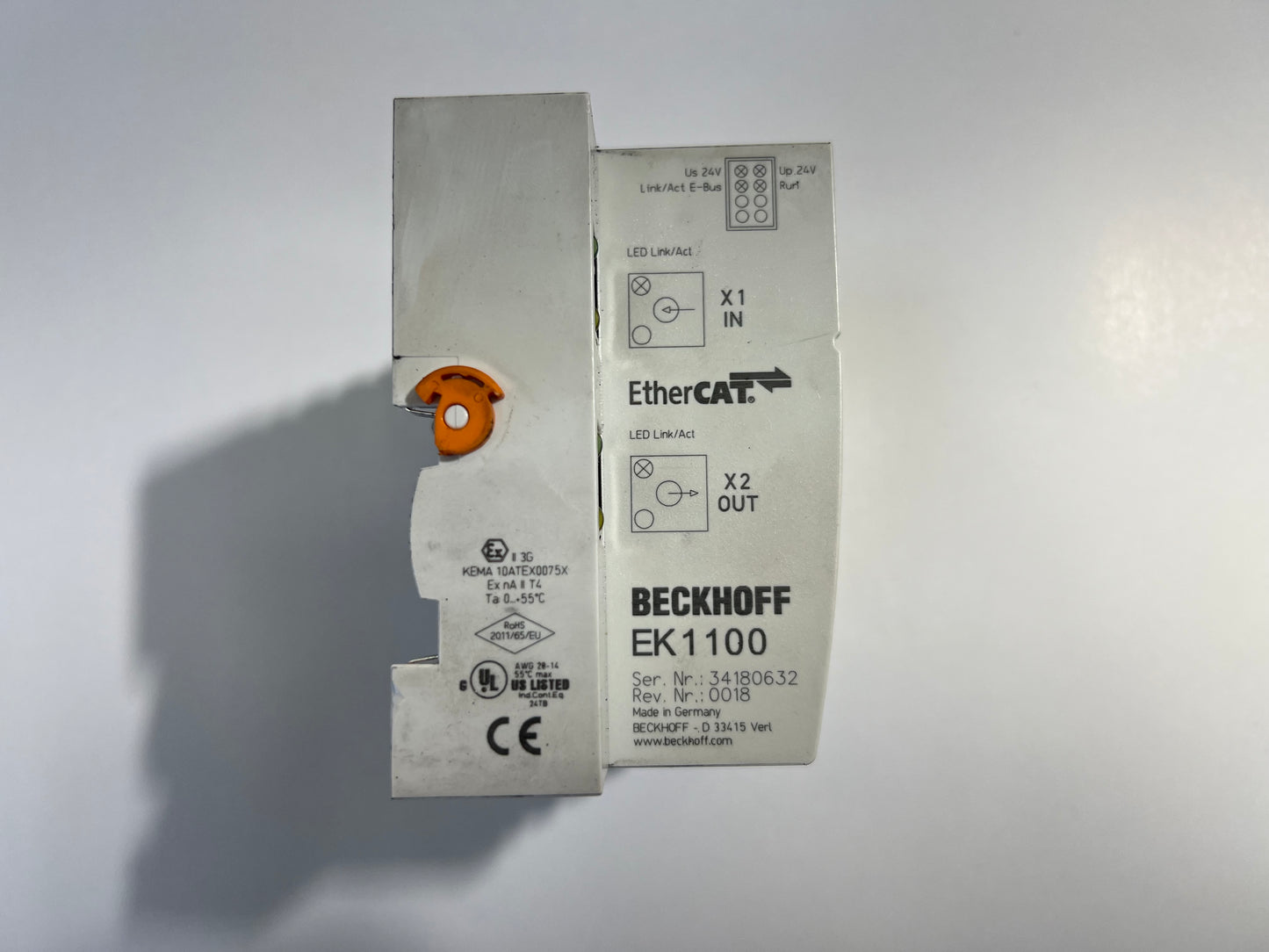 BECKHOFF EK1100 1x EL6001 3x 1809 2x 2809 EtherCAT Coupler Interface Module
