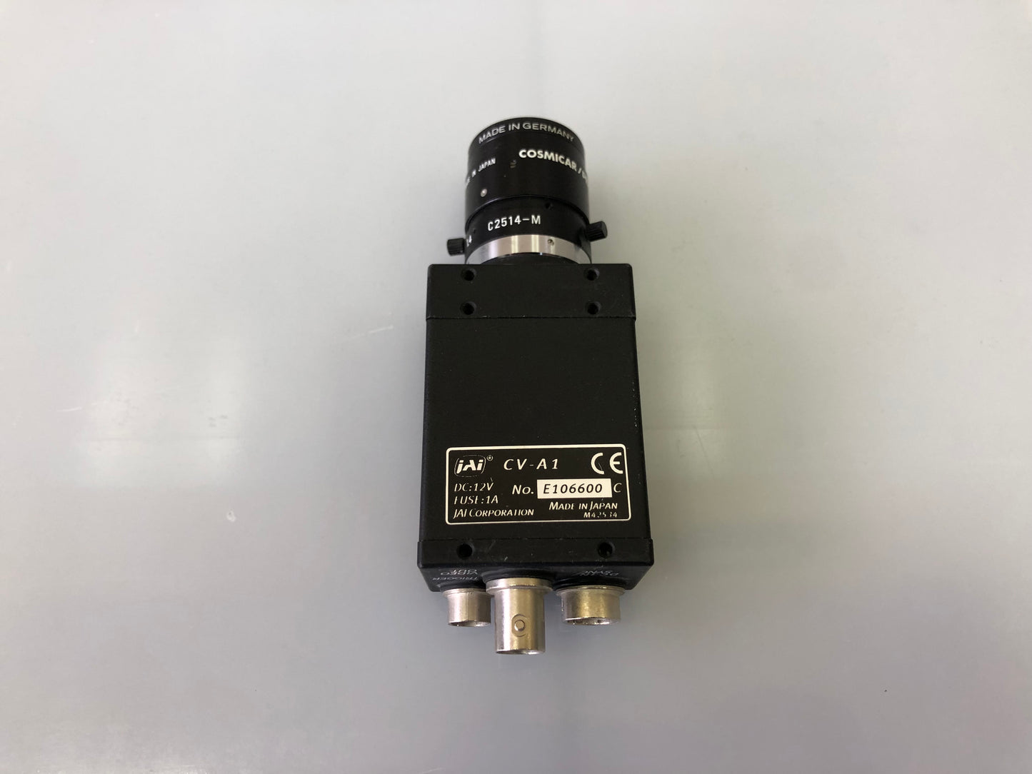 JAI CV-A1 CCD Video Camera Module with Cosmicar 25mm f/1.4 Lens