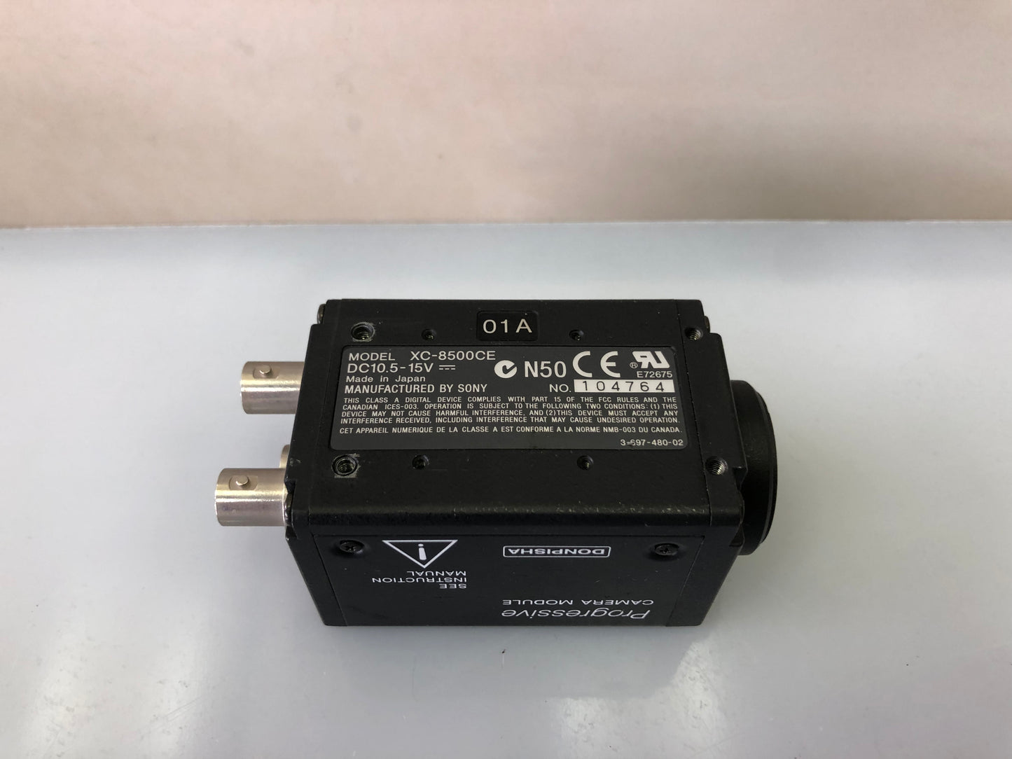 SONY XC-8500CE Monochrome CCD Video Camera – CCIR, C-Mount