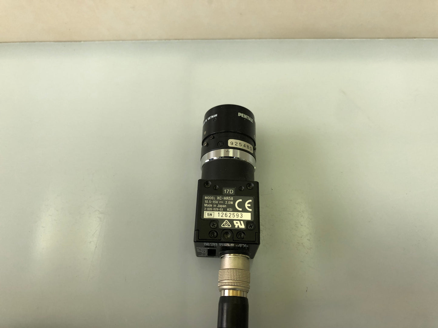 SONY XC-HR58 CCD Video Camera with Pentax 25mm f/1.4 Lens