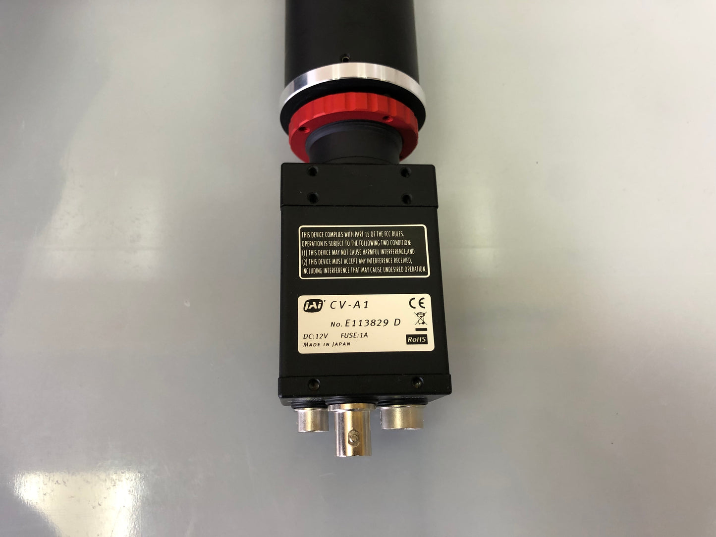 JAI CV-A1 CCD Video Camera with IB/E TZS24-0.33-145 Telecentric Lens