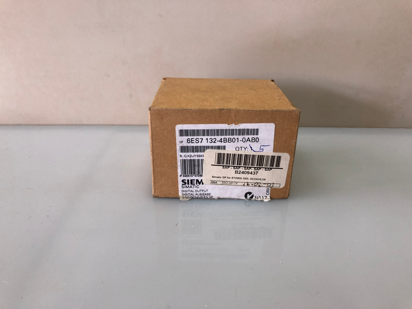 Siemens 6ES7 132-4BB01-0AB0 Electronic Module – ET 200S, 2DI, 24V DC