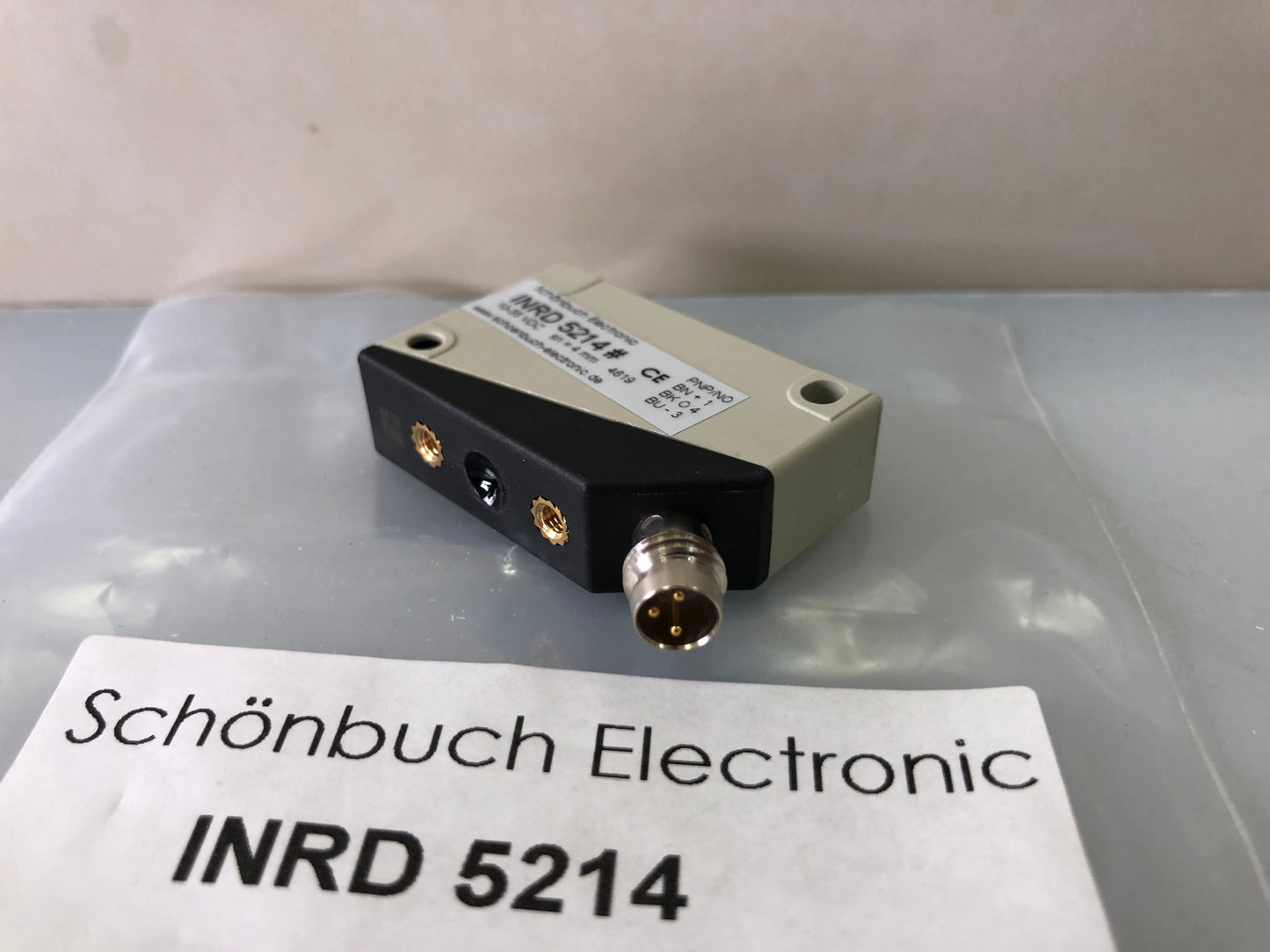 Schonbuch INDR 5214 Inductive Proximity Sensor – 10–30V DC, M12, Flush Mount