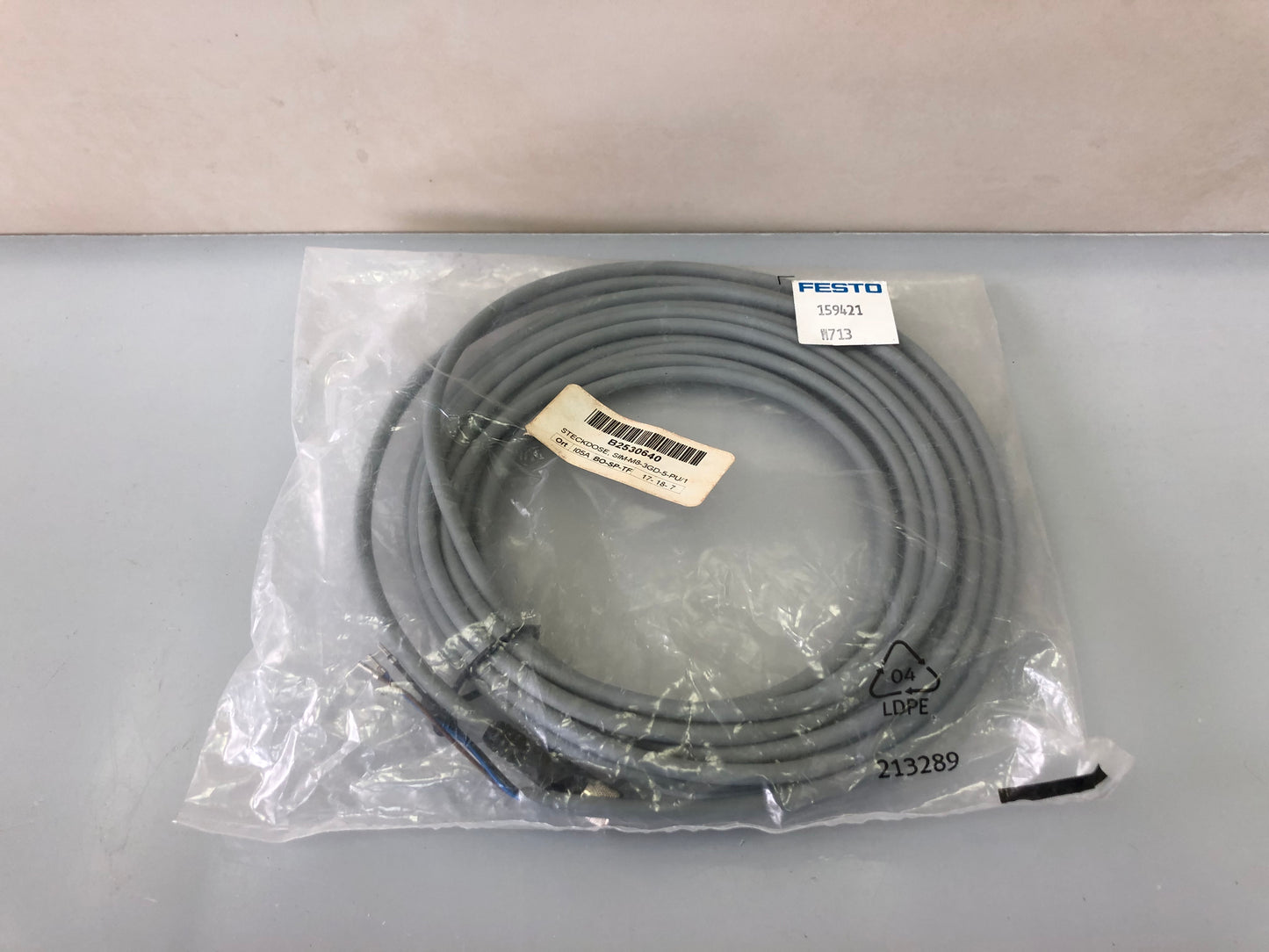 FESTO SIM-M8-3GD-5-PU 159421 CONNECTING LINE