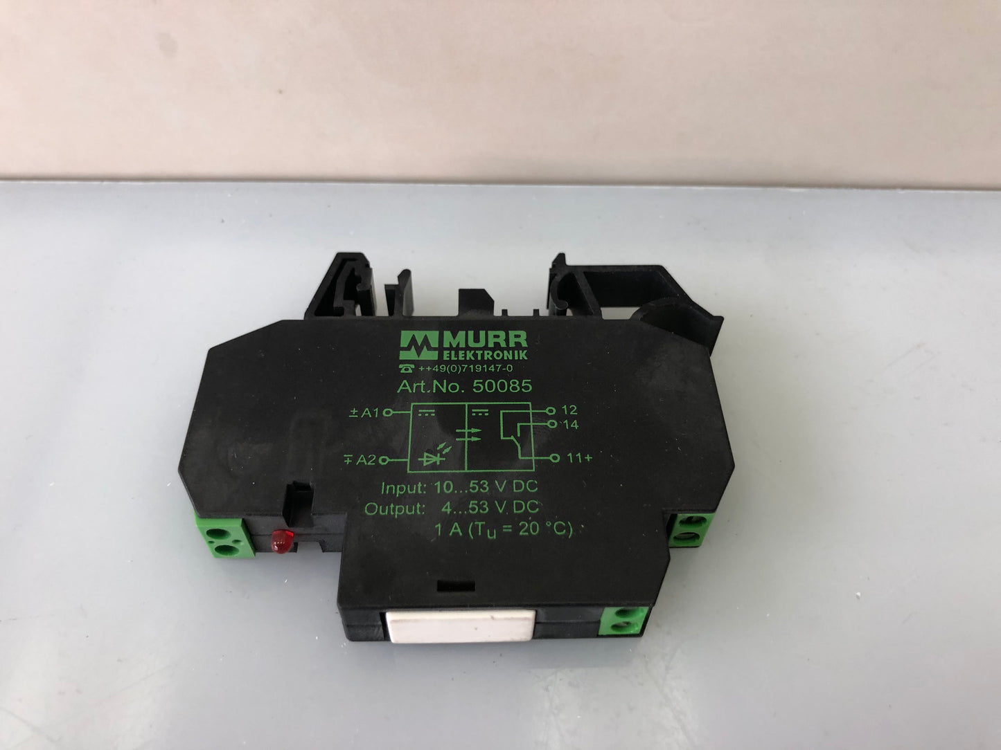 MURR Elektronik 50085 Interface Relay – 24V DC Coil, Compact DIN Rail Mount