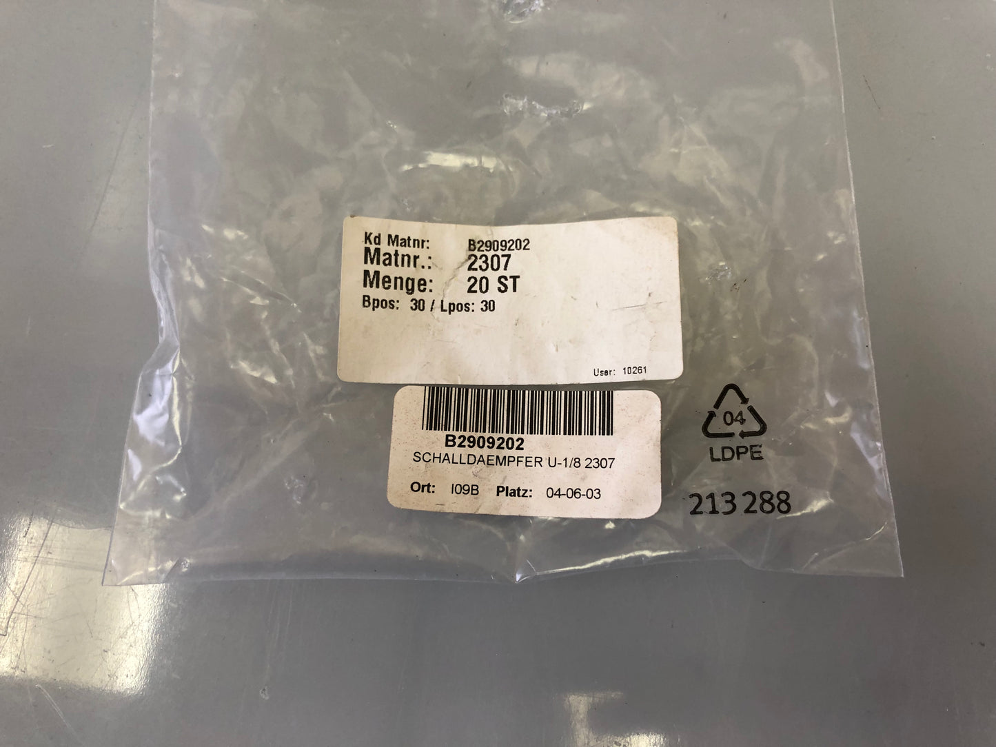 12PC/1bag NEW FESTO silencer U-1/8 U-1-8 2307