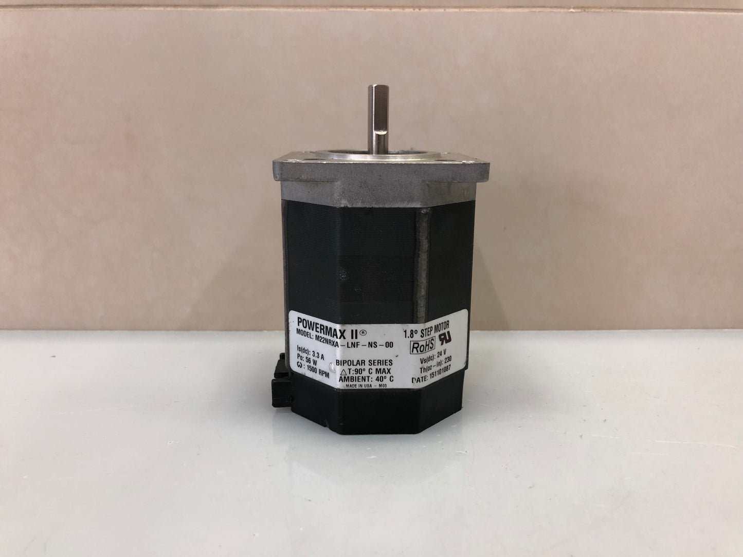 Pacific Scientific PowerMax II M22NRXA-LNF-NS-00 Stepper Motor – NEMA 23, High Torque