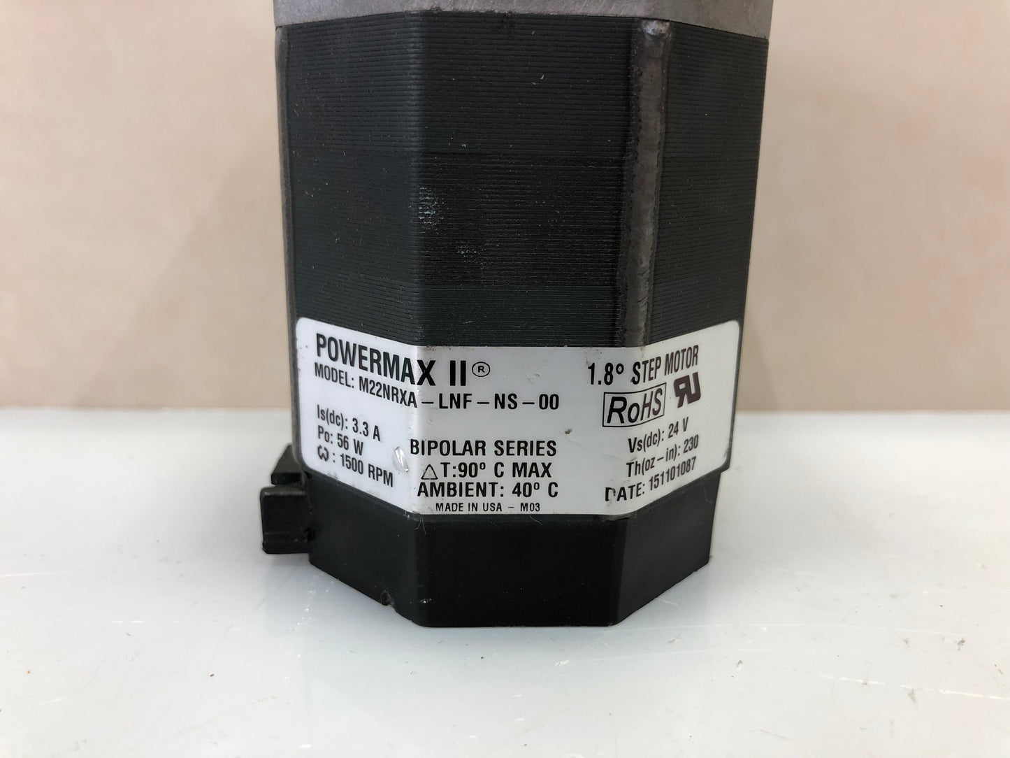 Pacific Scientific PowerMax II M22NRXA-LNF-NS-00 Stepper Motor – NEMA 23, High Torque