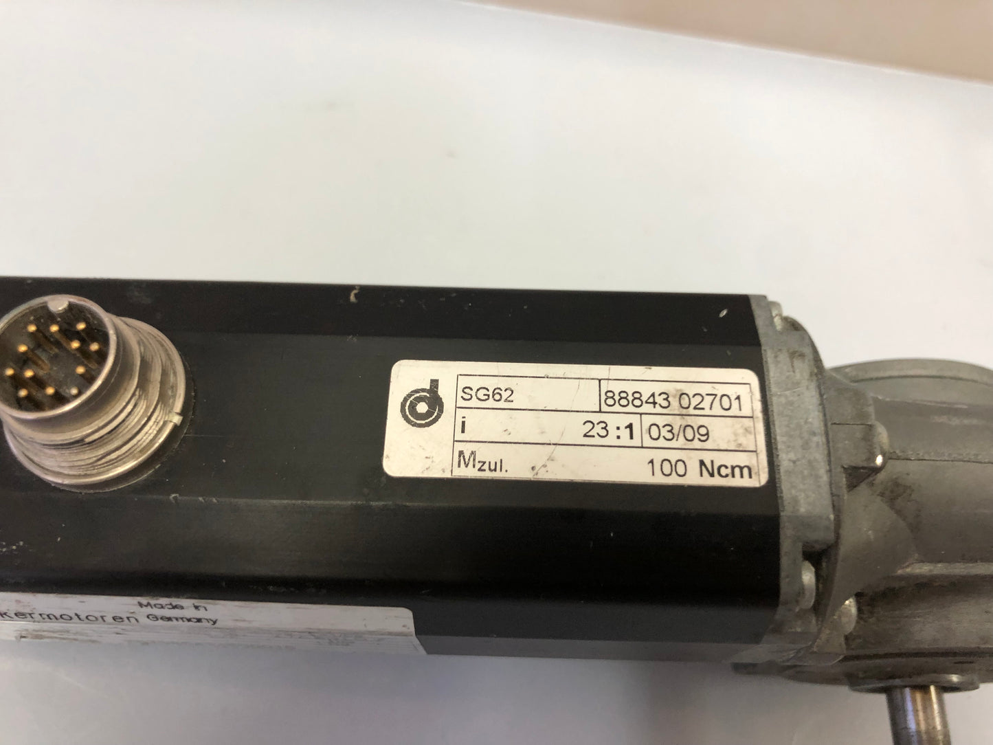 Dunkermotoren BG44X50SI DC Motor with SG62 Gearbox – 24V, High Torque Drive