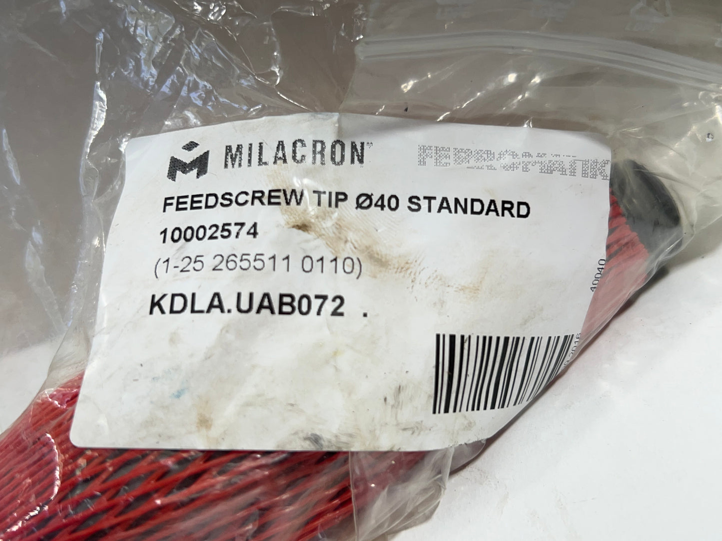 Ferromatik Milacron Feedscrew Tip 040 Schneckenspitze NEW for Injection Molding Machine