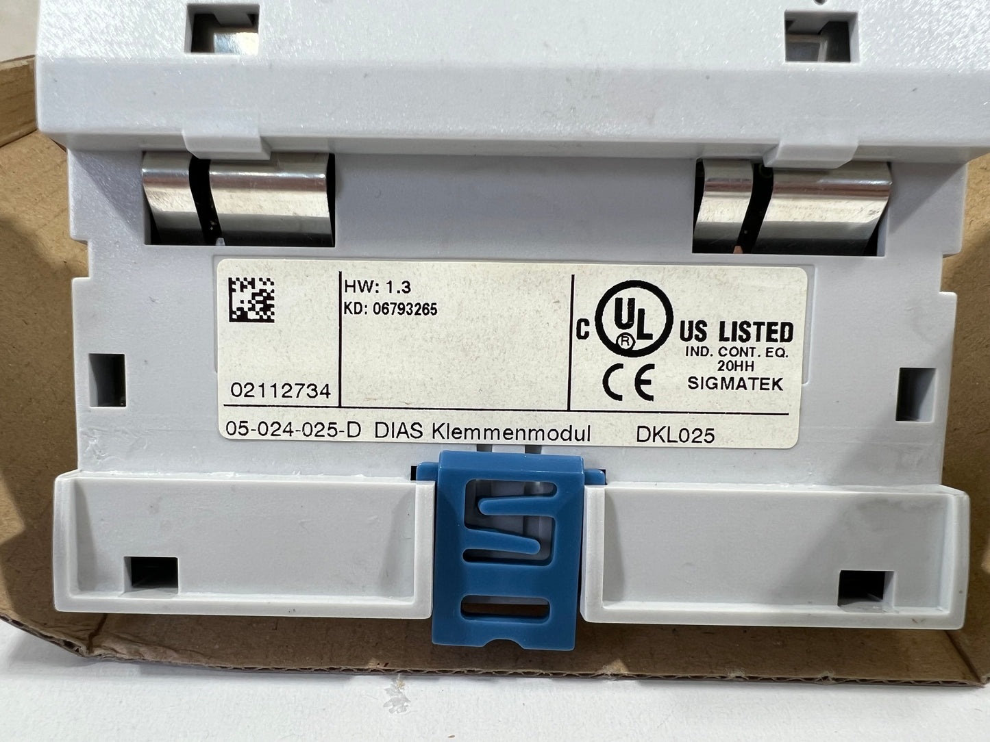 1x SIGMATEK Terminal Base Module DKL025 05-024-025-D – NEW