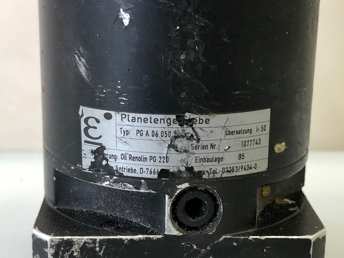 Planetengetriebe PG A 06 050 Gearbox – 50:1 Ratio Planetary Gearbox