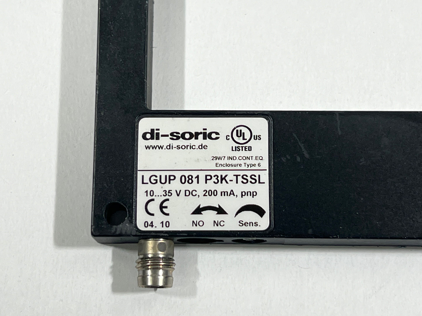 Di-Soric LGUP 081 P3K-TSSL Forked Light Barrier
