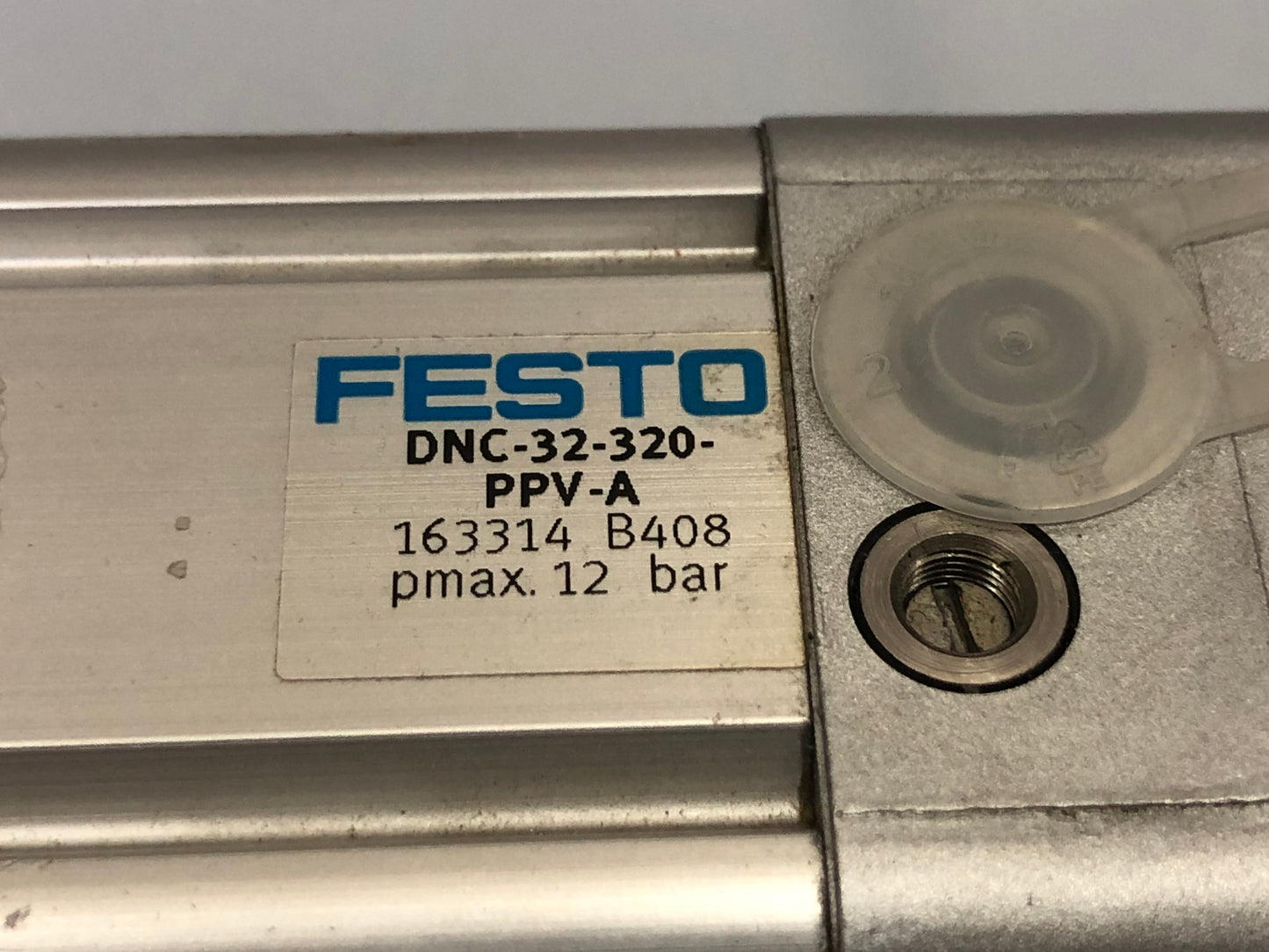 FESTO DNC‑32‑320‑PPV‑A ISO Cylinder – 32 mm Bore, 320 mm Stroke (P/N 163314)