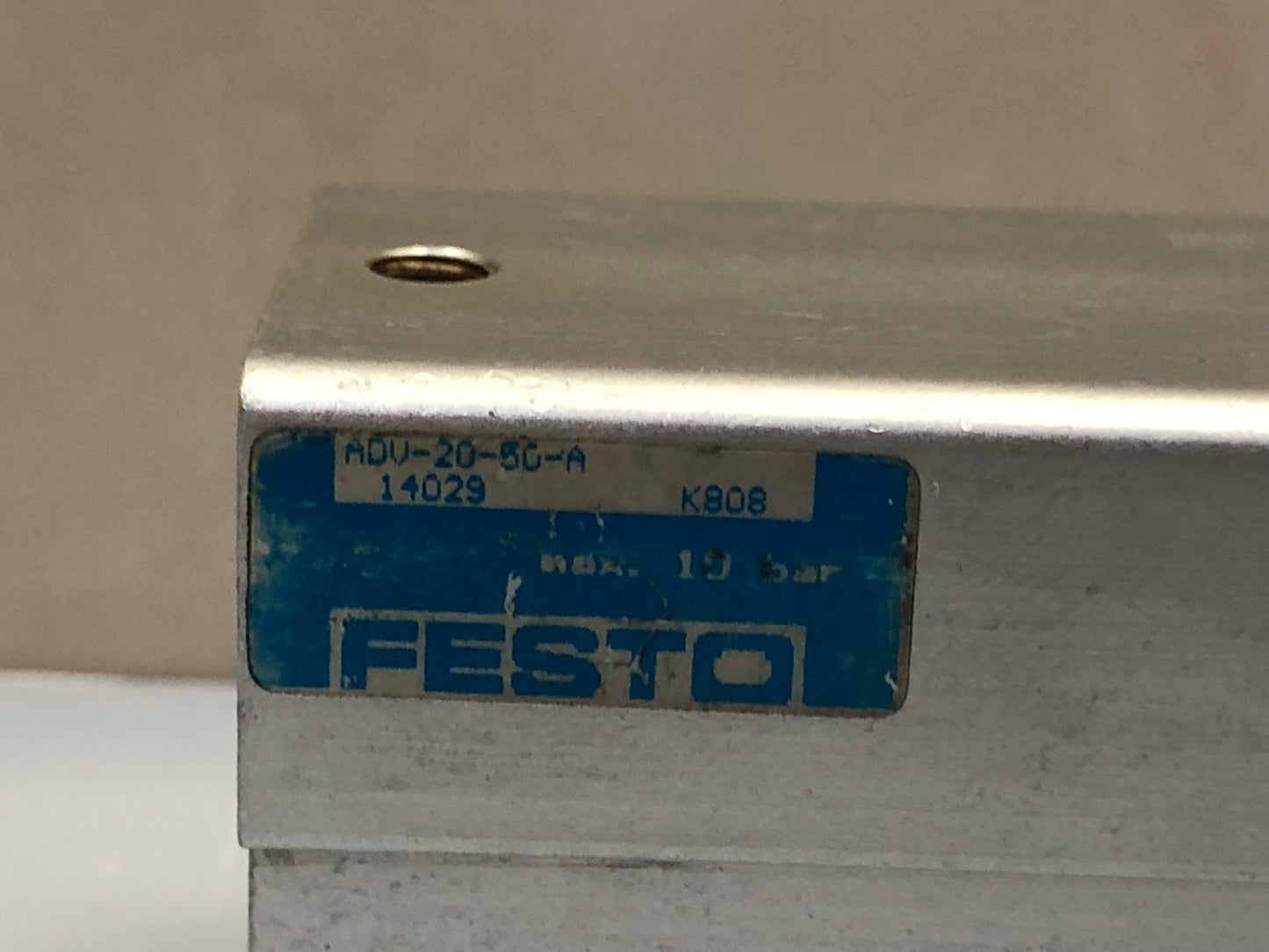 FESTO ADV‑20‑50‑A Short‑Stroke Compact Cylinder – 20 mm Bore, 50 mm Stroke (P/N 14029)