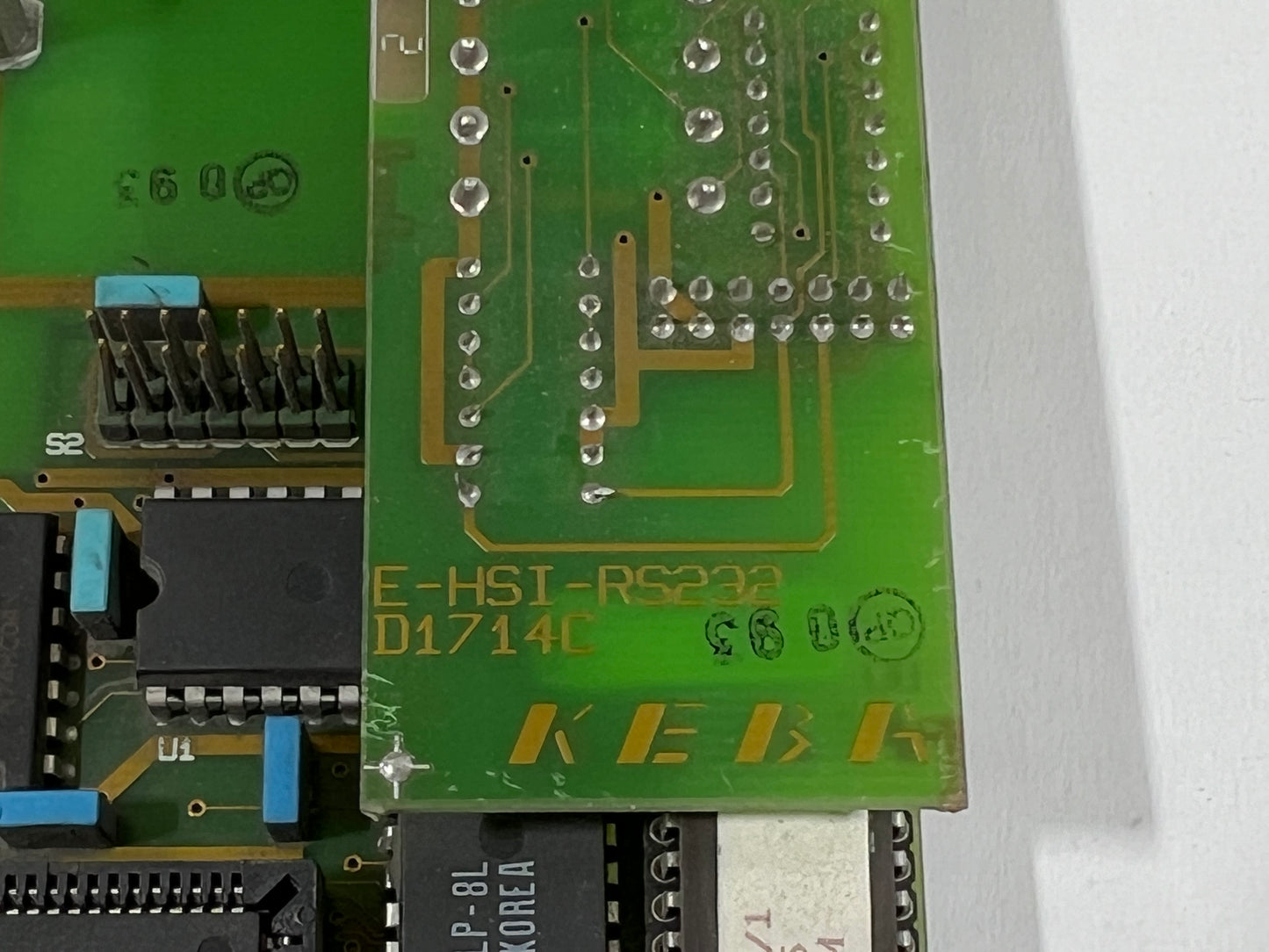 Keba Circuit Board E-HSI-M D1711B with E-HSI-RS232 D1714C