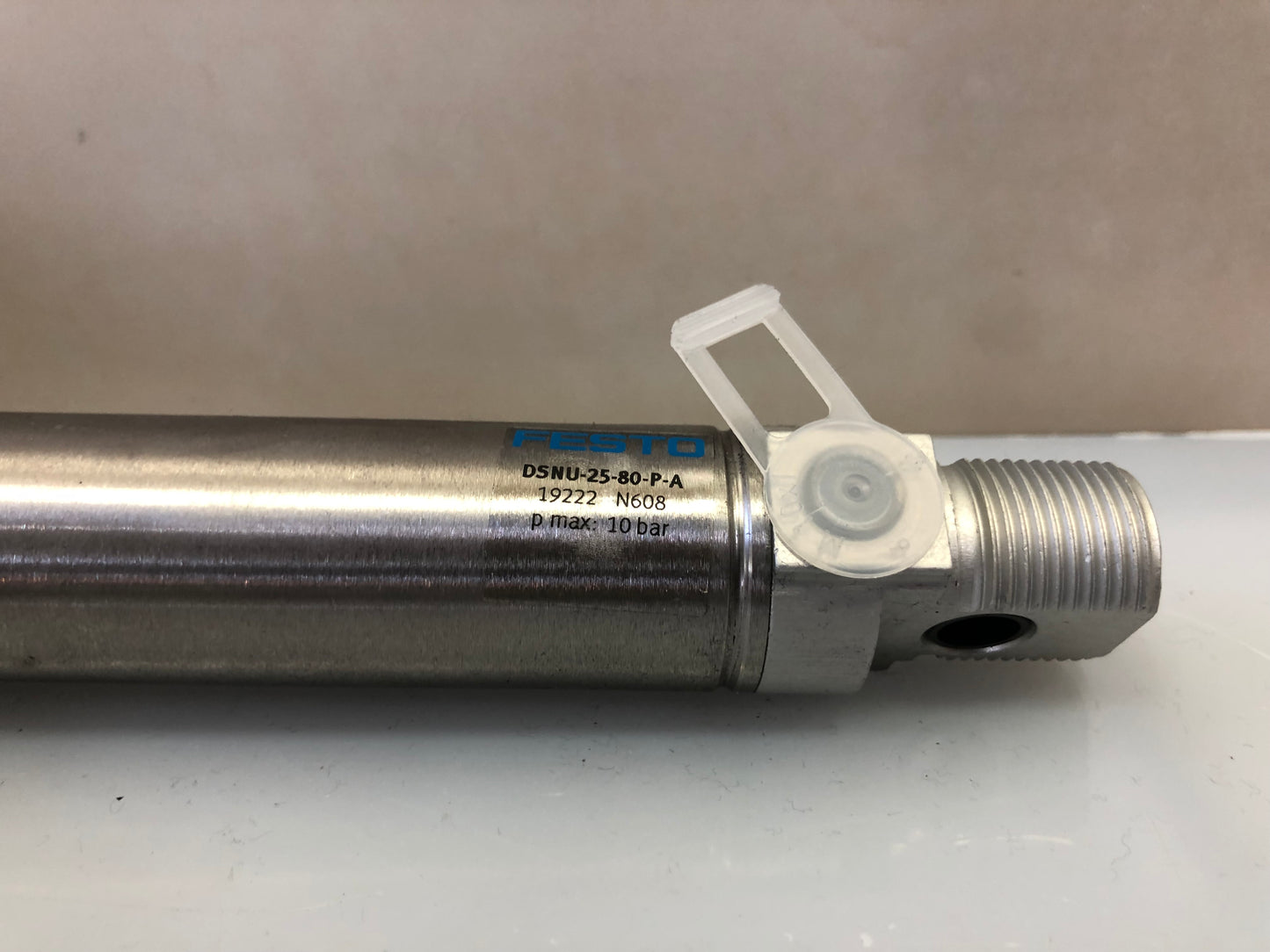 1x Festo DSNU-25-80-P-A 19222 Pneumatic Cylinder 25mm Bore 80mm Stroke