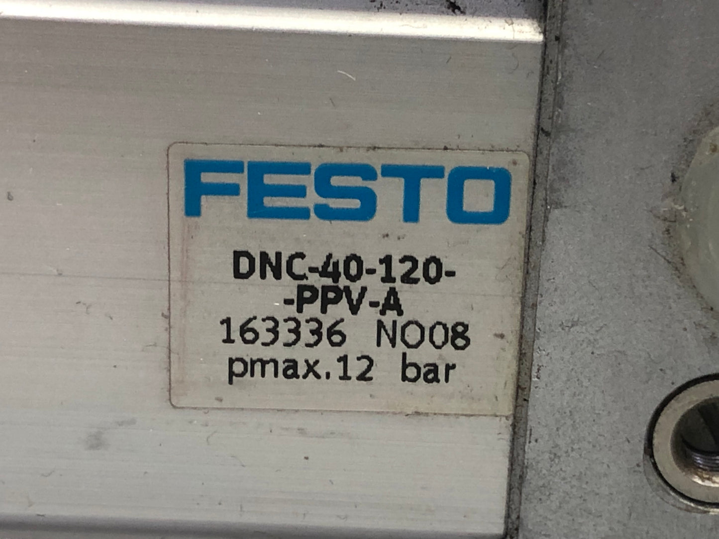 Festo DNC-40-120-PPV-A Pneumatic Cylinder 40mm Bore 120mm Stroke – 163336