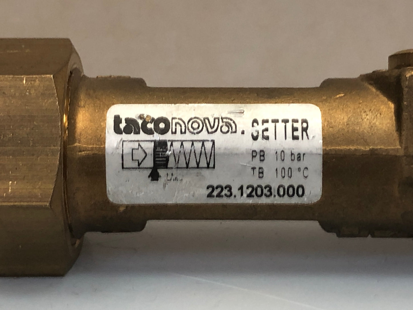 Taconova TACOSetter 223.1203.000 Inline Balancing Valve Flow Meter 10 bar
