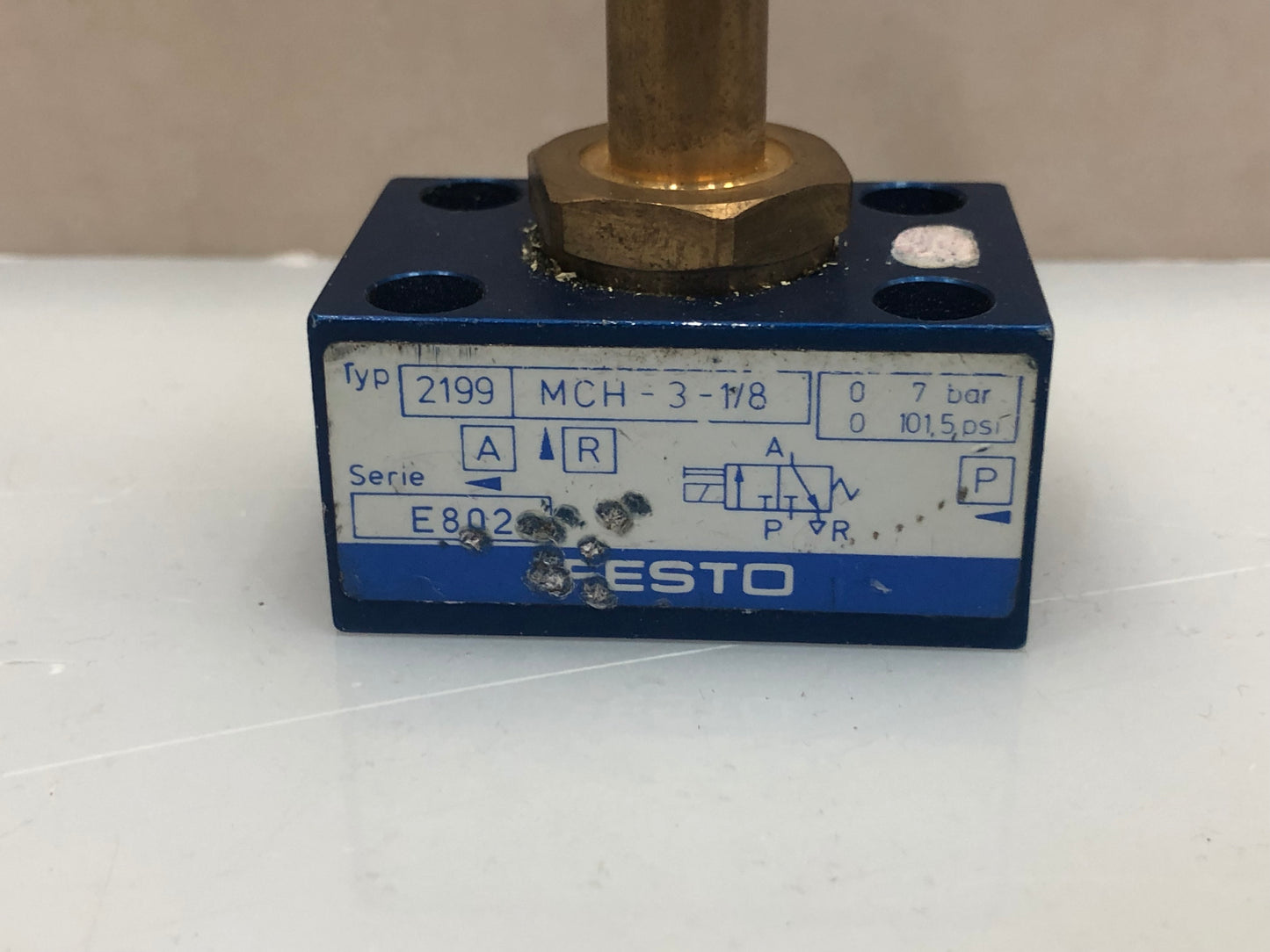 1x  Festo MCH-3-1/8 Pneumatic 3-Port Directional Valve E802 Typ 2199 – 1/8" Ports