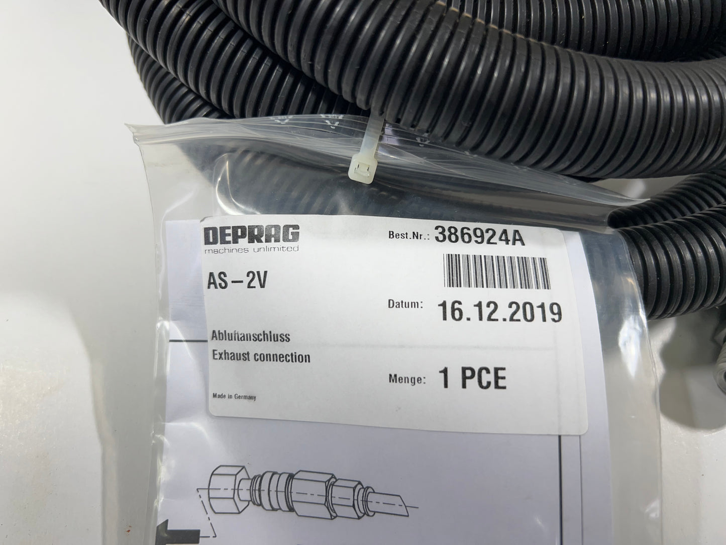 DEPRAG AS-2V 386924A Exhaust Connection