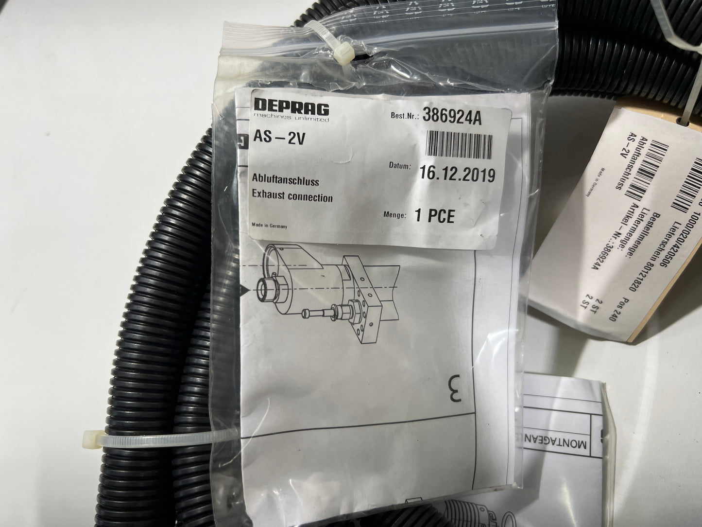 DEPRAG AS-2V 386924A Exhaust Connection