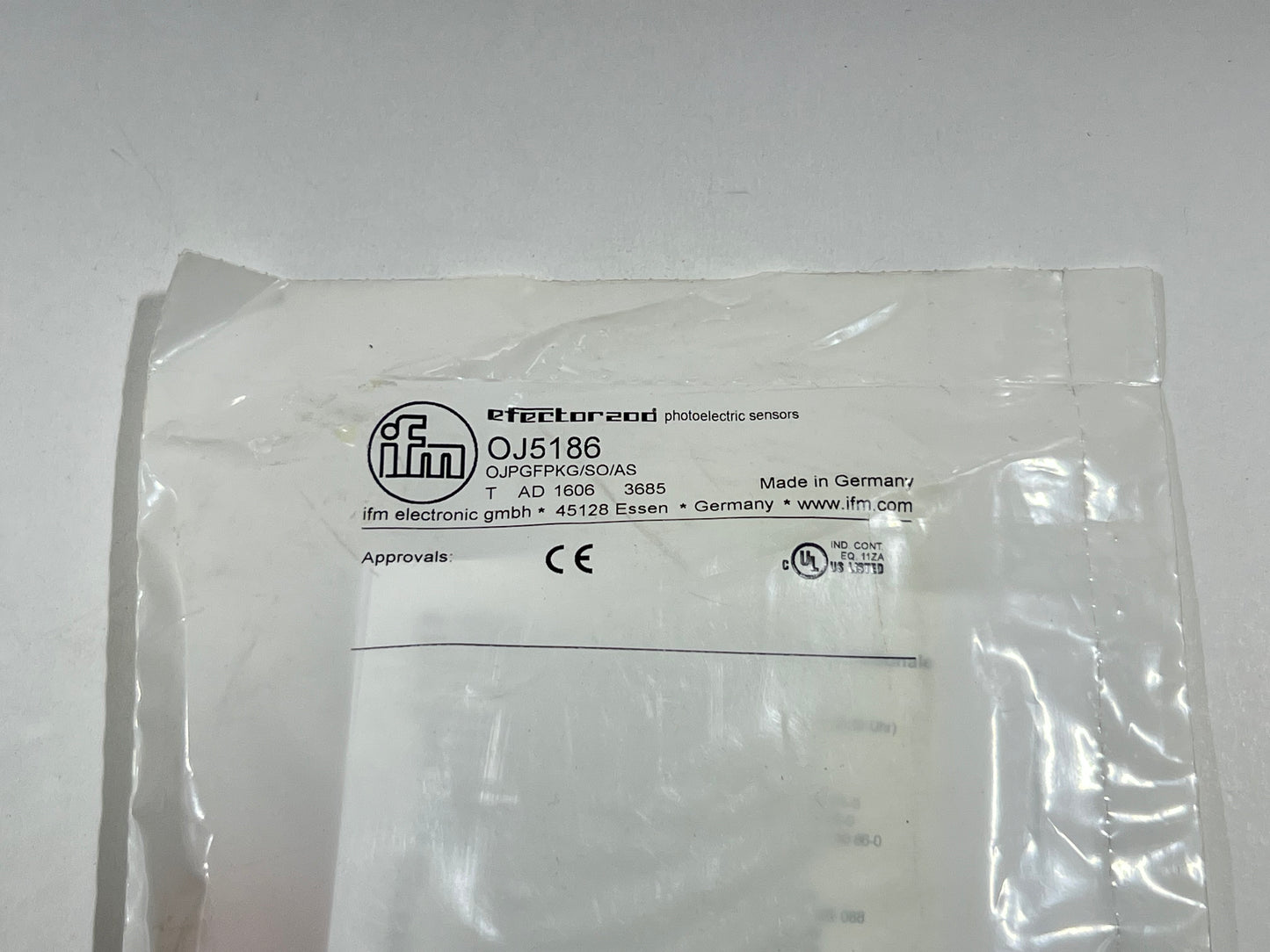 IFM OJ5186 Photoelectronic Sensor