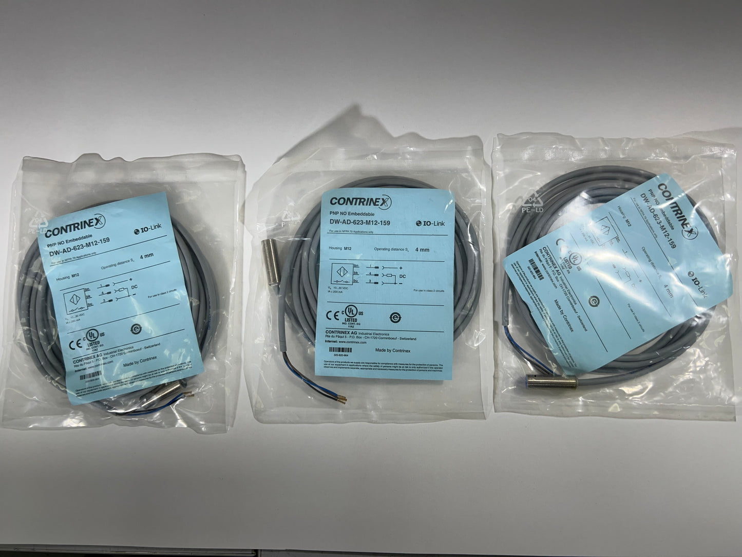 1x Contrinex DW-AD-623-M12-126 Inductive Proximity Sensor – New Original