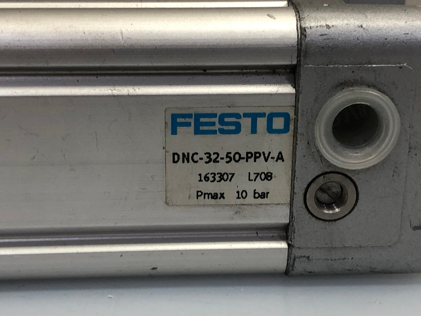 1x FESTO DNC-32-50-PPV-A 163307 Pneumatic Cylinder – 32mm Bore 50mm Stroke