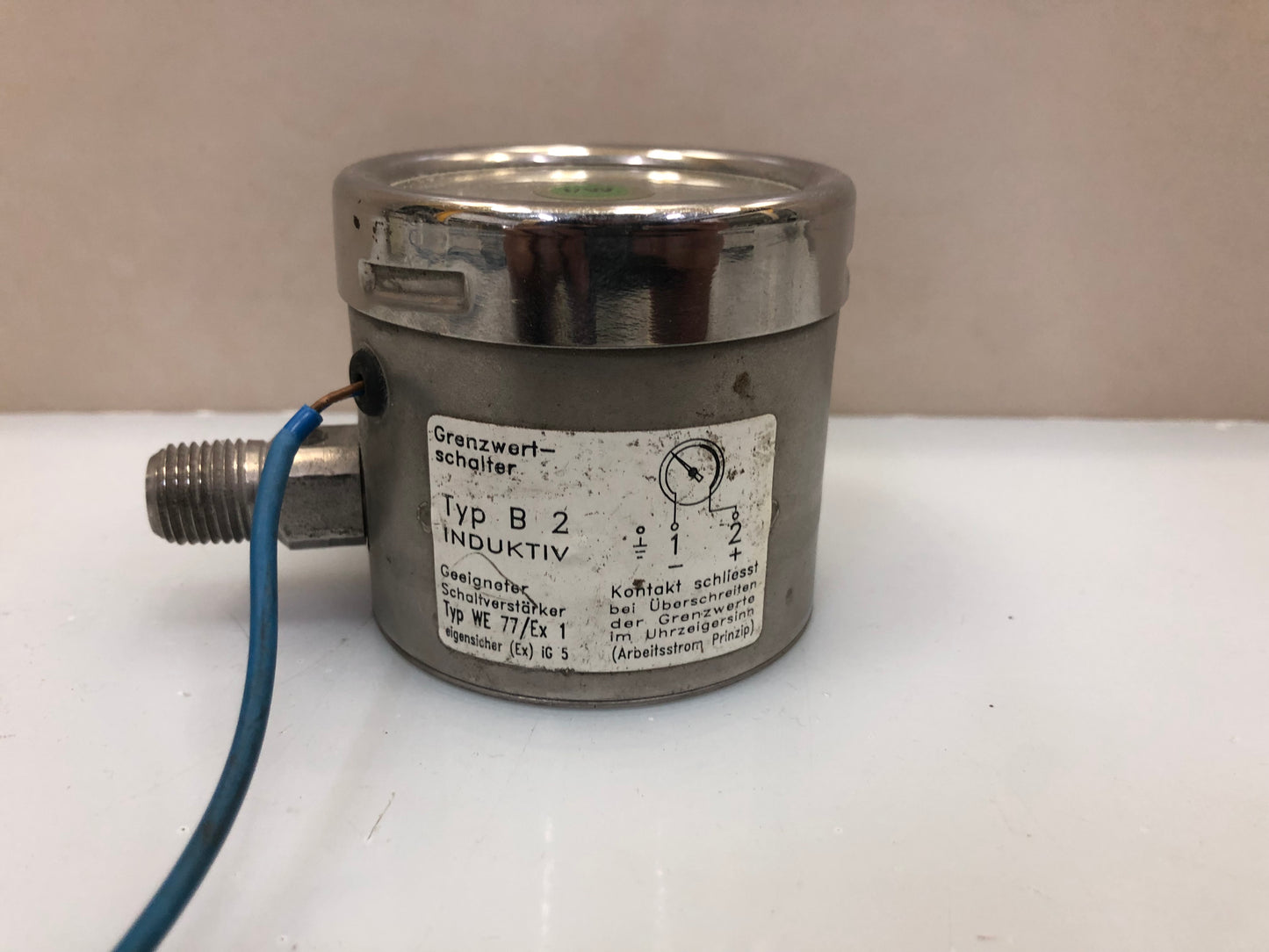1x DruVa BE Indicating Pressure Switch WE 77/Ex 1 – 0–250 bar Inductive Sensor
