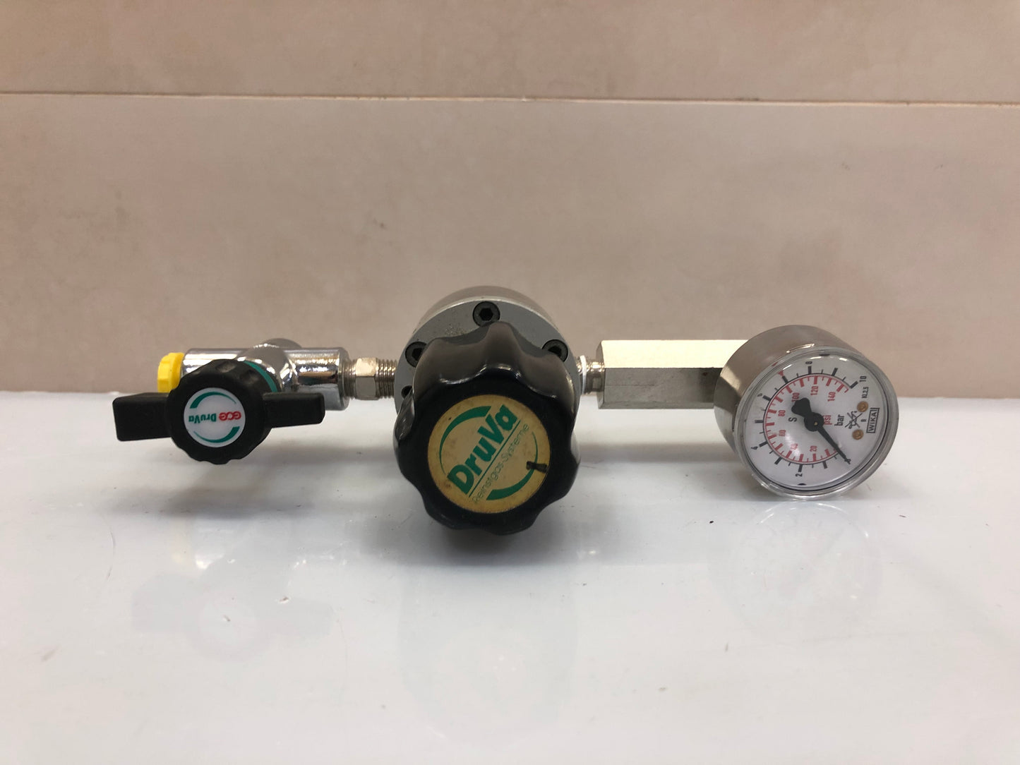 DruVa High-Pressure Cylinder Pressure Regulator – Gas Supply Control