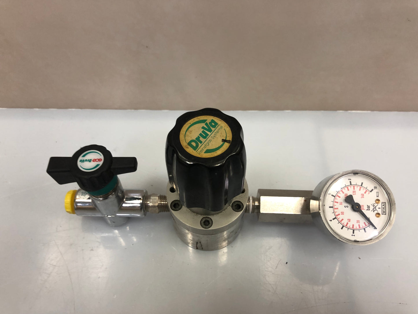 DruVa High-Pressure Cylinder Pressure Regulator – Gas Supply Control