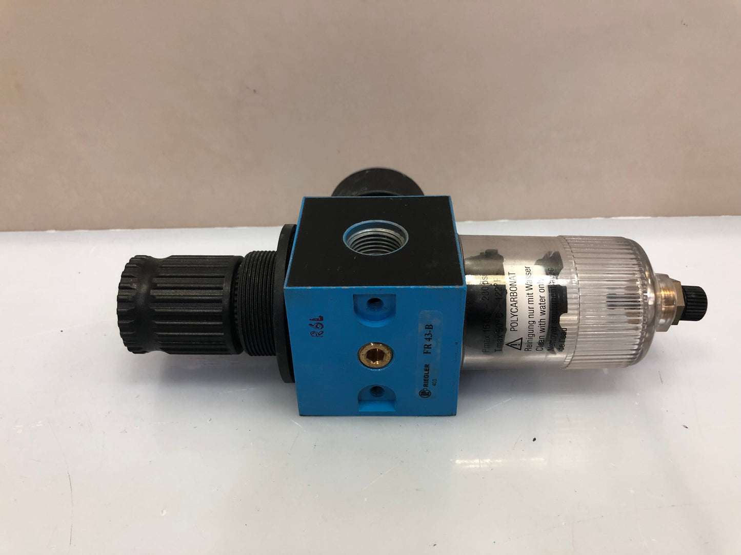 Riegler FR 43-B Compressed Air Filter – G 1/2" Inlet, High-Performance Filtration