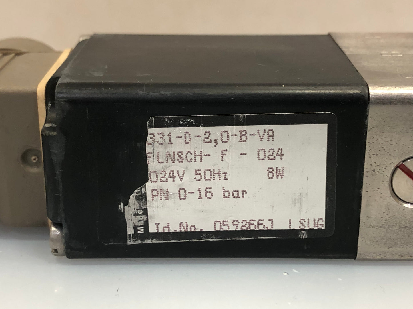 1x Burkert 311-D-2.0-B-VA Solenoid Valve