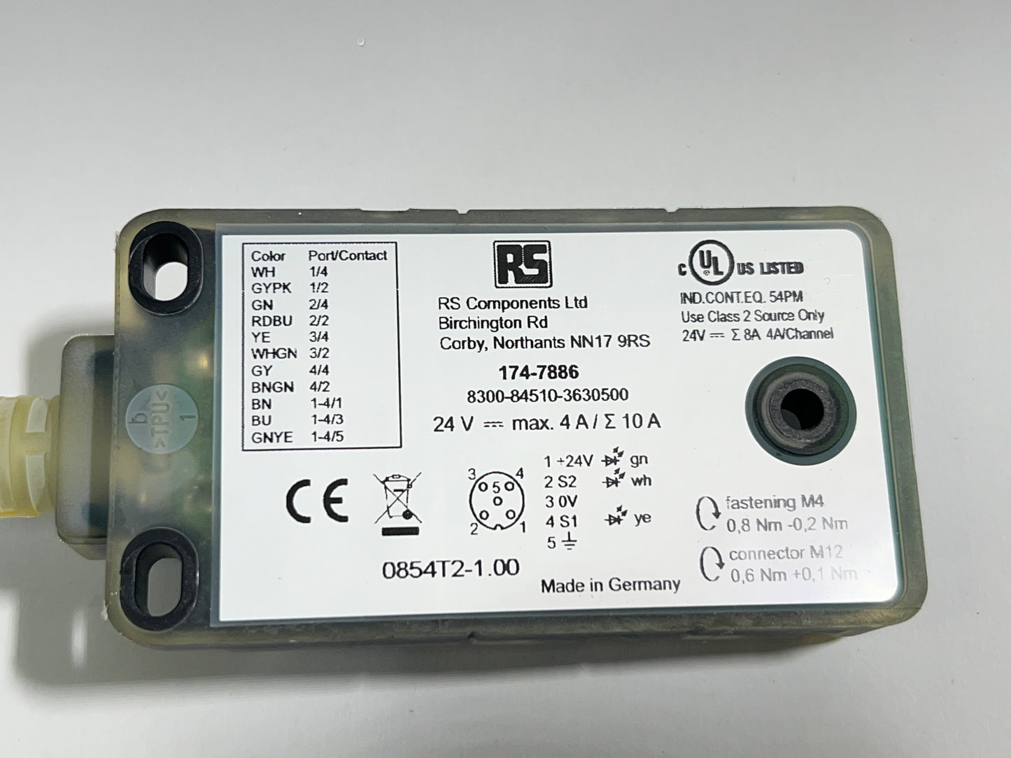 RS MURR Distribution Block 8300-84510-3630500 0854T2-1.00