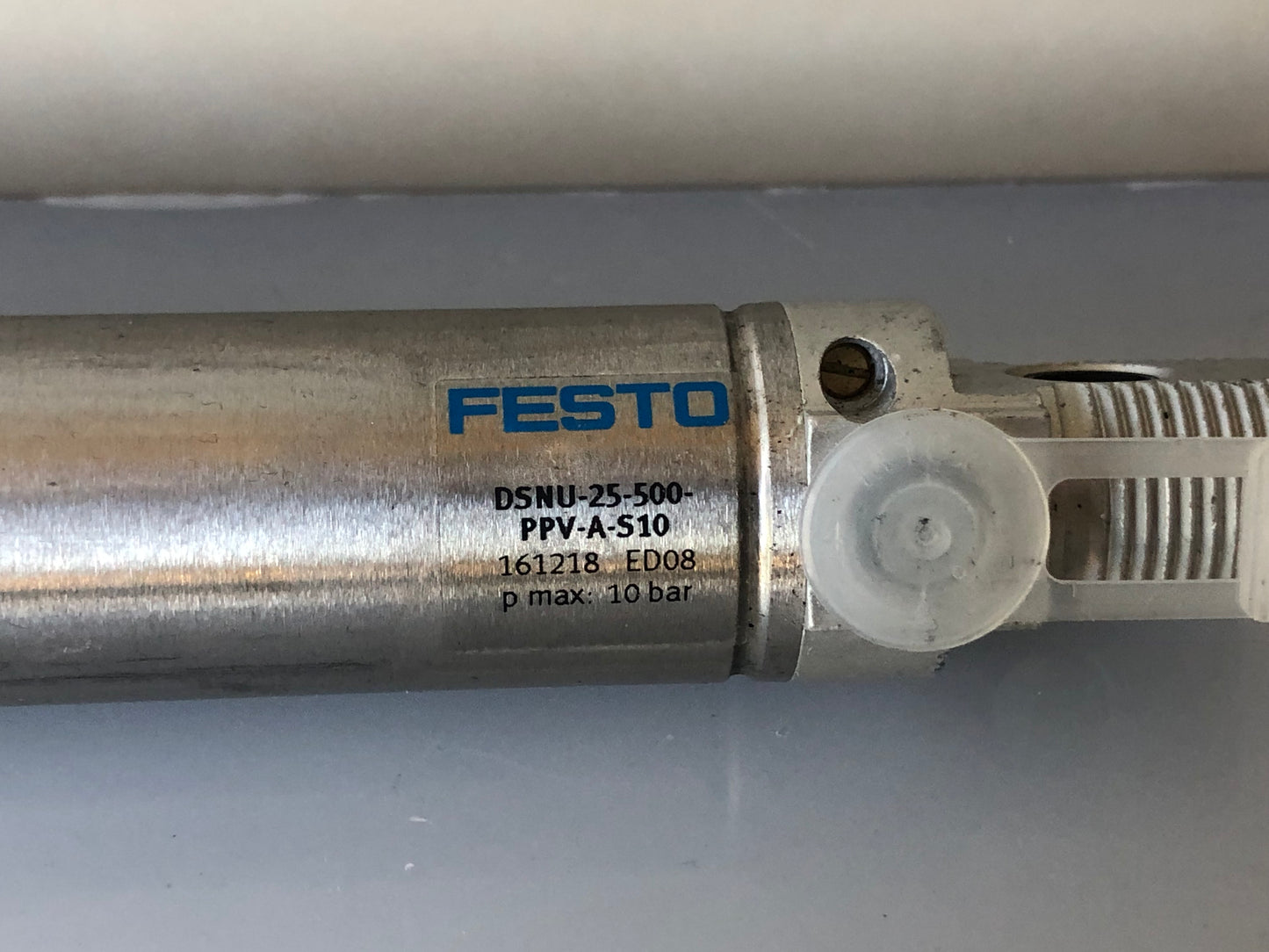 1x FESTO DSNU-25-500-PPV-A-S10 161218 Pneumatic Cylinder 25mm Bore, 500mm Stroke