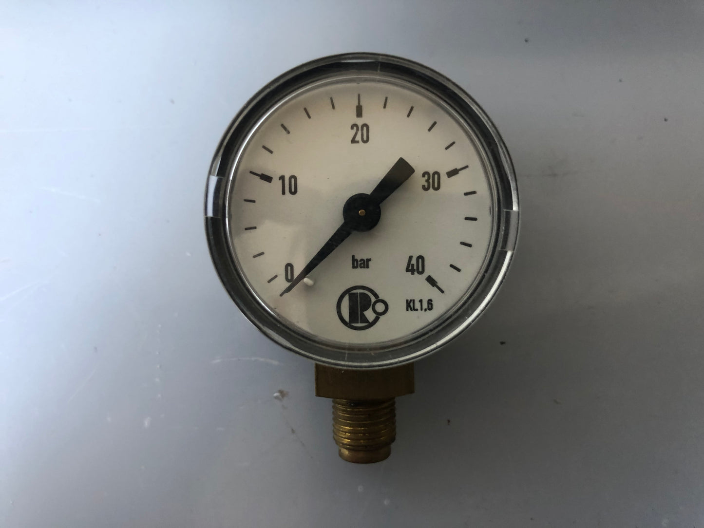 1x Riegler KL 1.6 Manometer Pressure Gauge 0–40 Bar