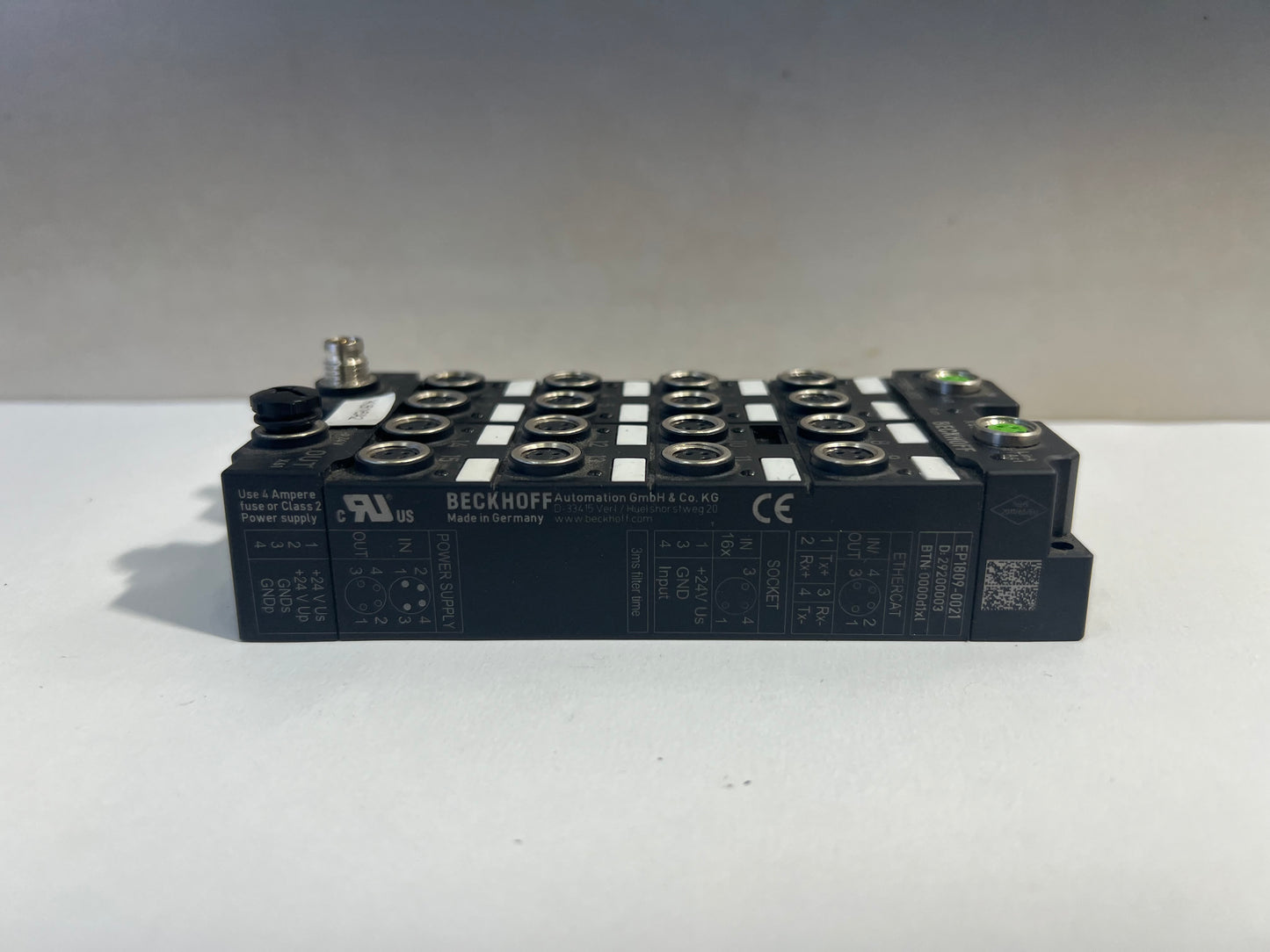 Beckhoff EtherCAT Box, 16-Channel Digital Input EP1809-0021