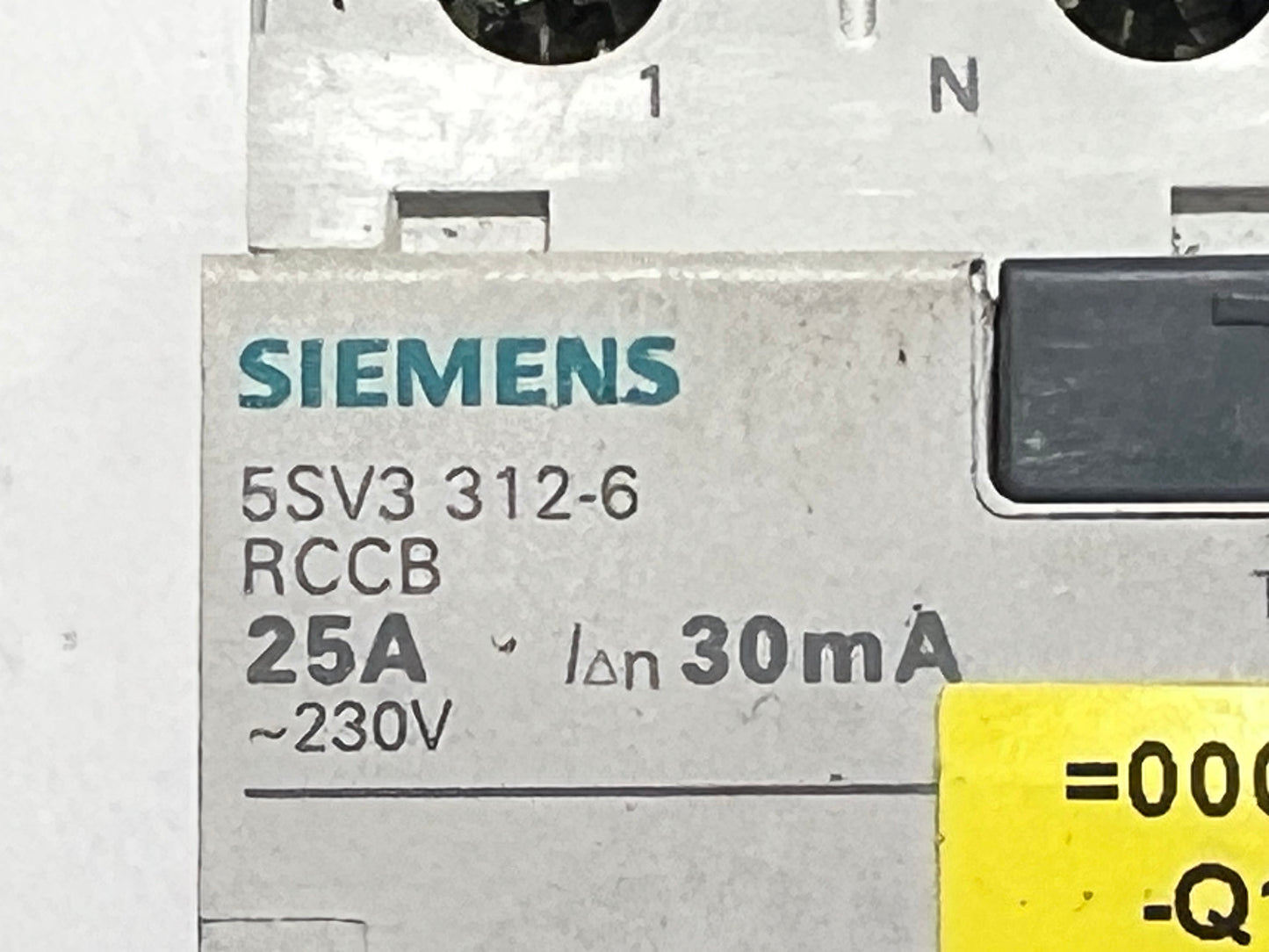 Siemens 5SV3 312-6 Circuit Breaker