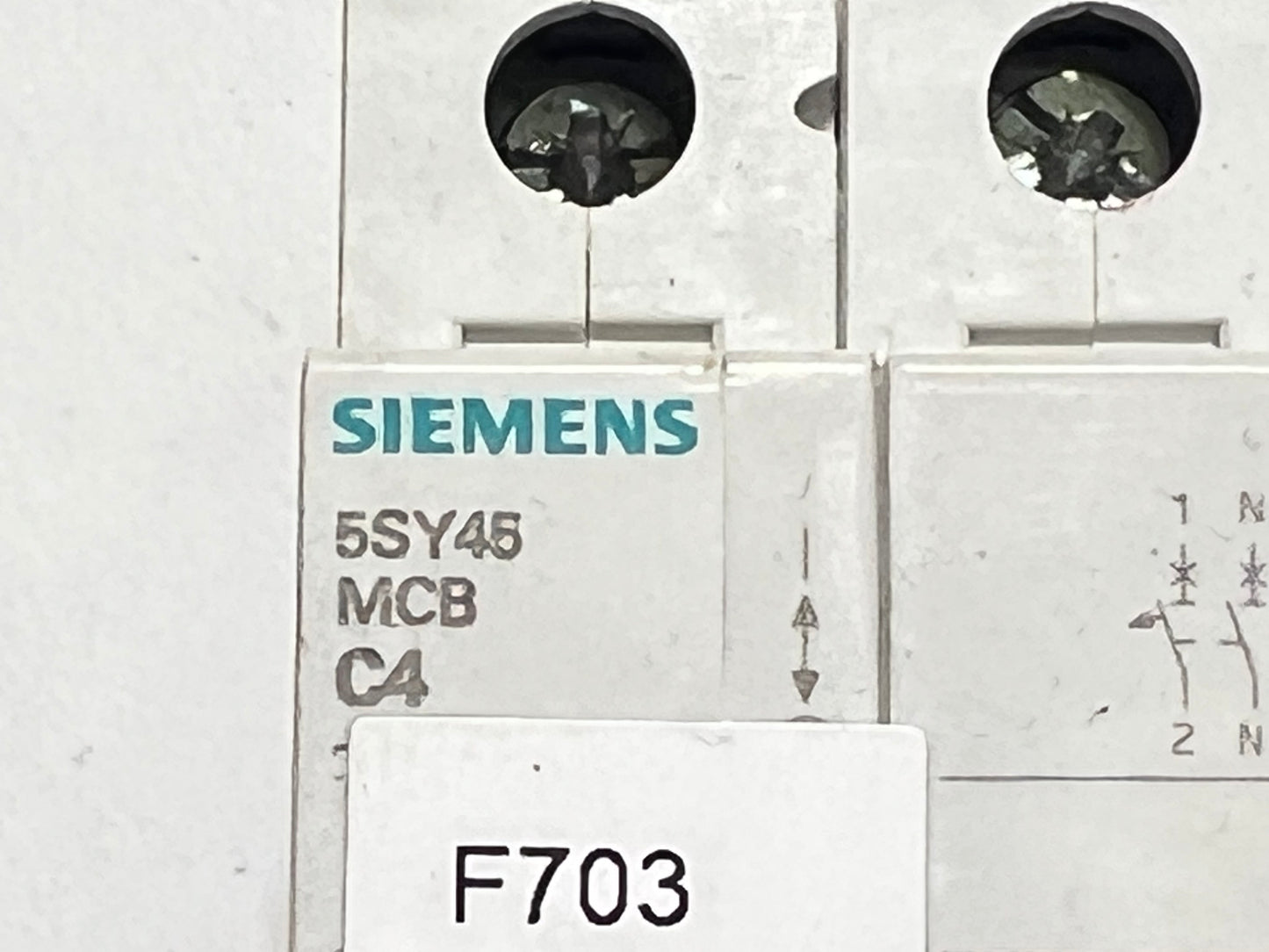 Siemens 5SY46 MCB C4 Circuit Breaker