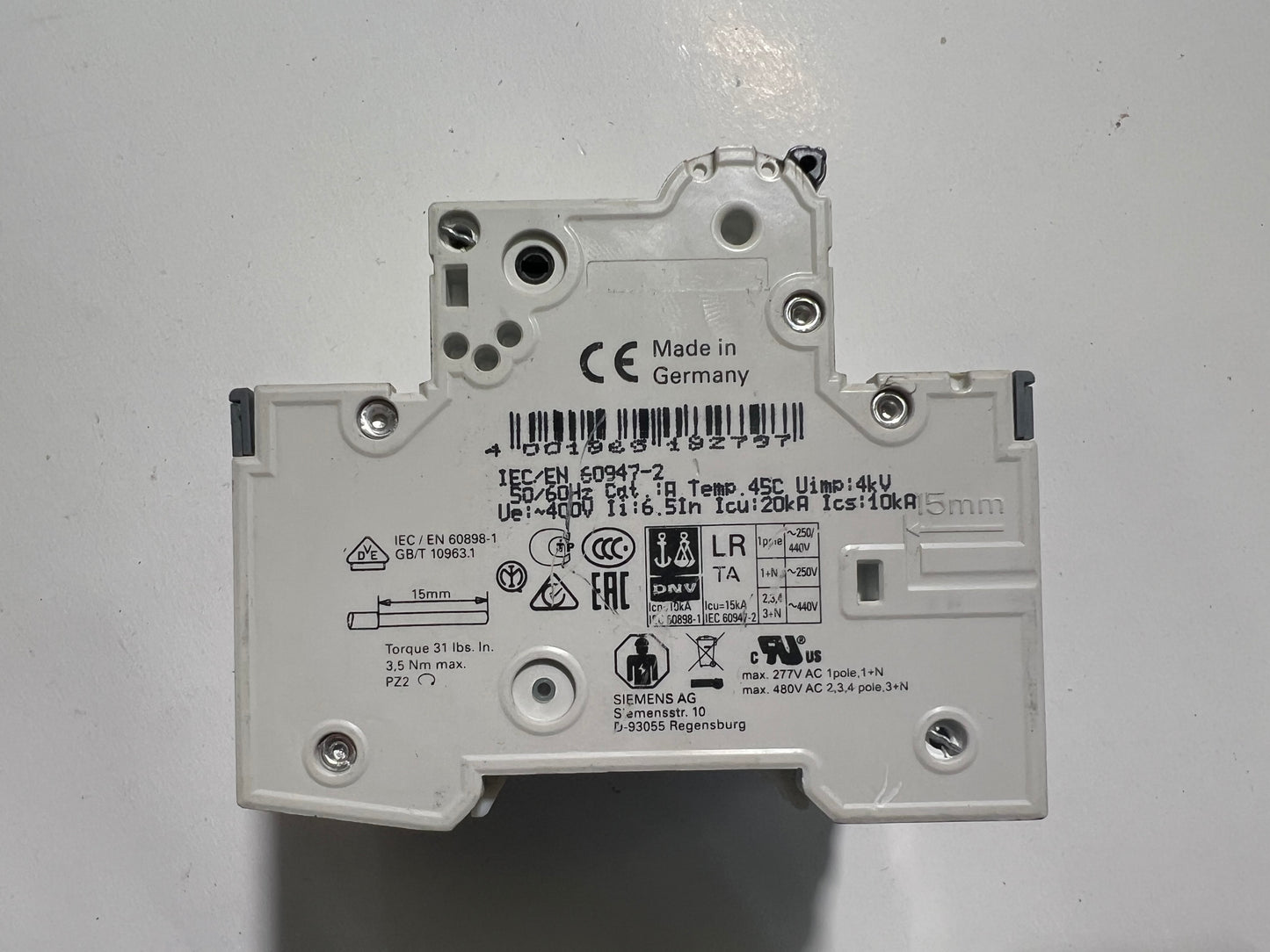 Siemens 5SY4632-7 MCB C32 Circuit Breaker