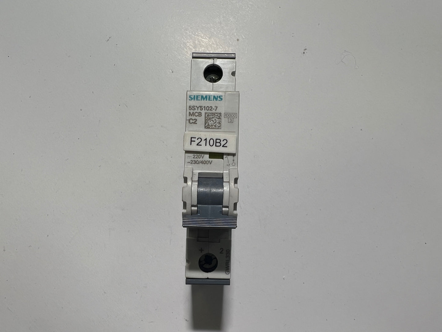Siemens 5SY5102-7 MCB C2 Circuit Breaker