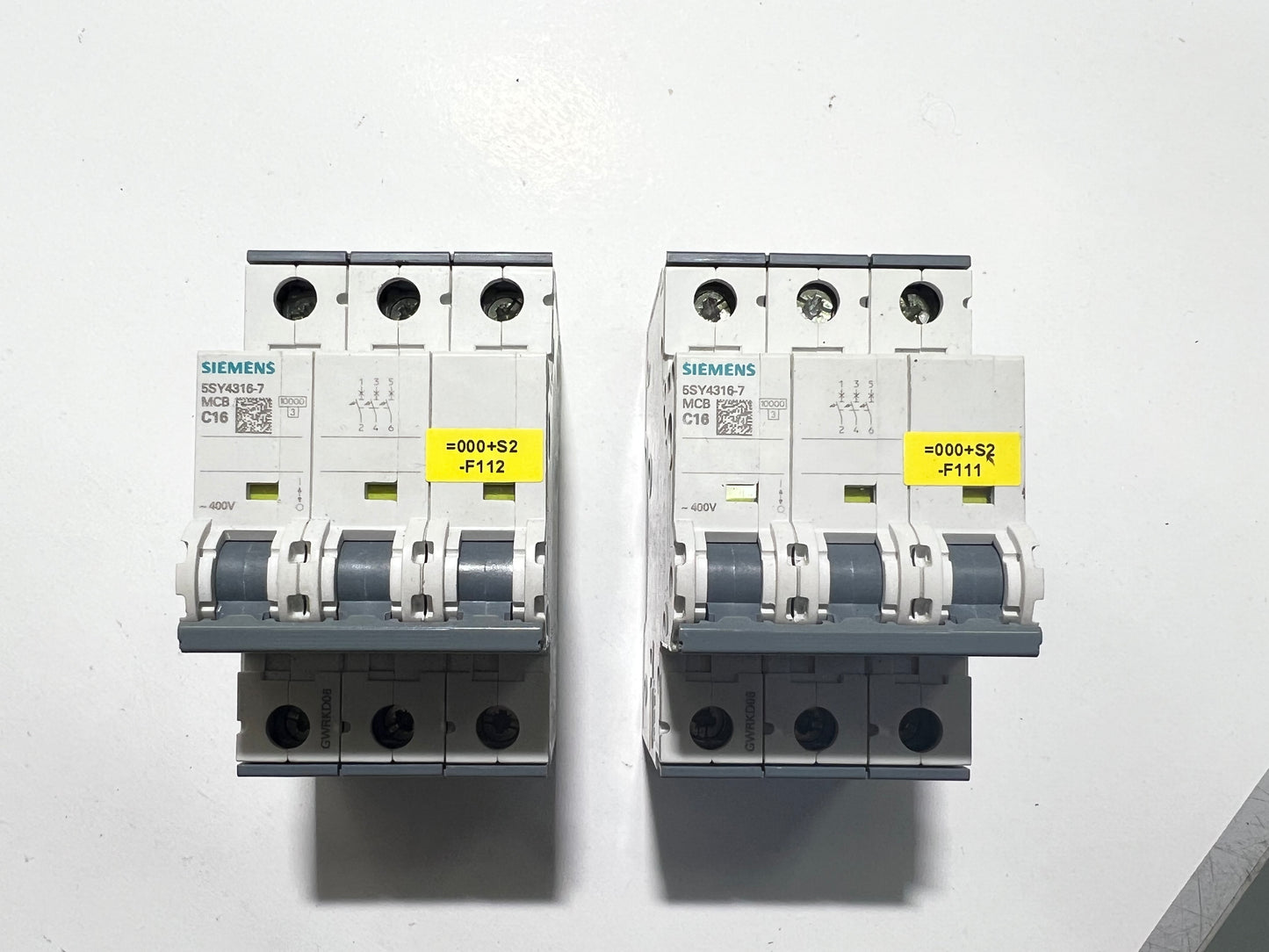 1x Siemens 5SY4316-7 MCB C16 Circuit Breaker