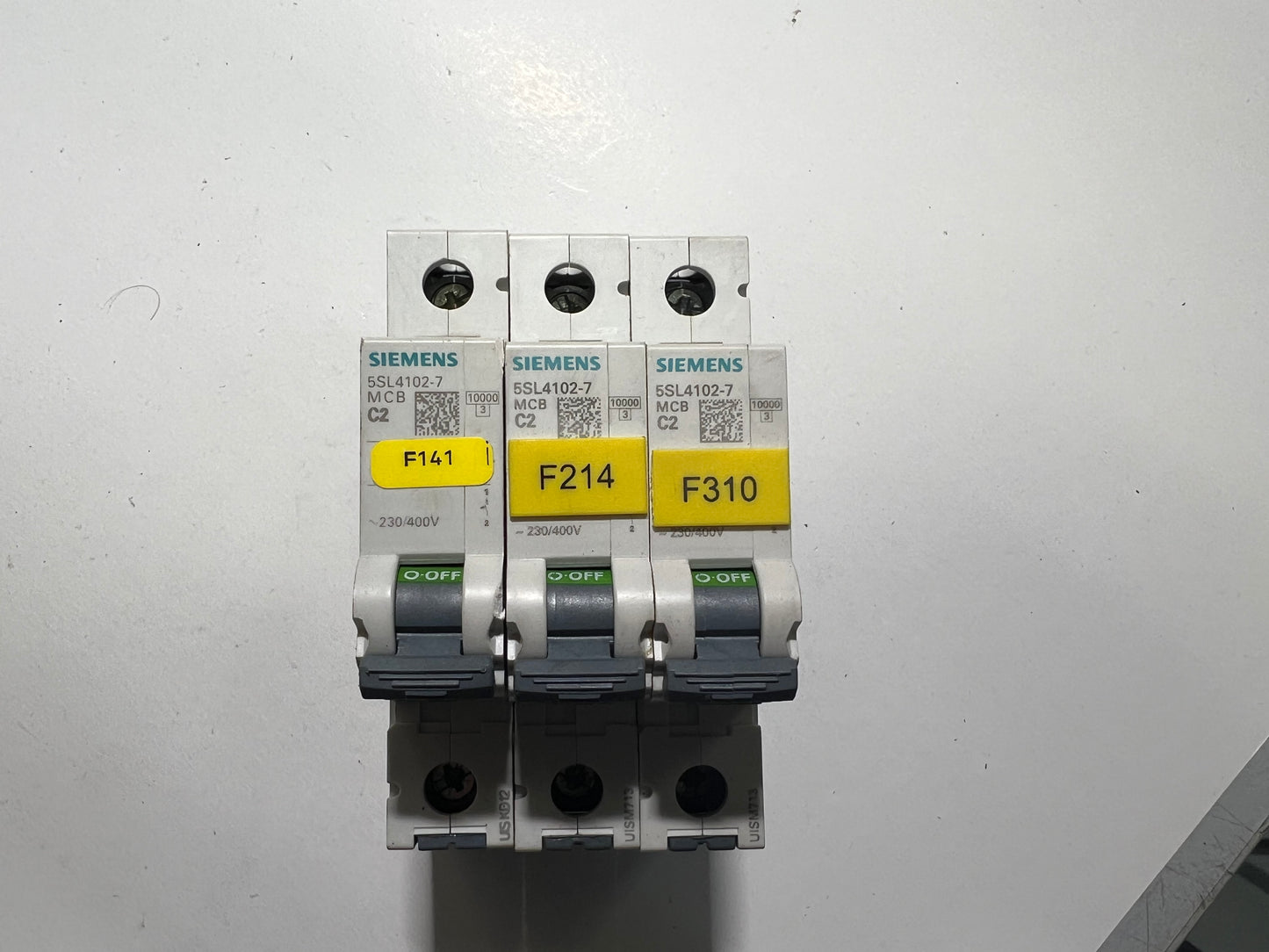 1x Siemens 5SL4102-7 Miniature Circuit Breaker MCB C2 230/400V 6kA