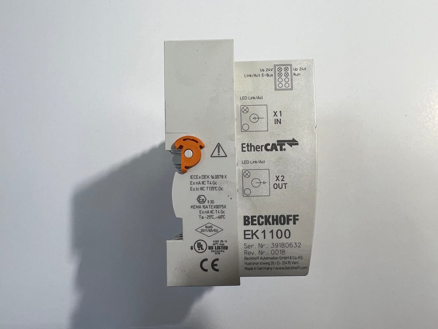 BECKHOFF EK1100 3x EL6001 2x 1809 2x 2809 EtherCAT Coupler Interface Module