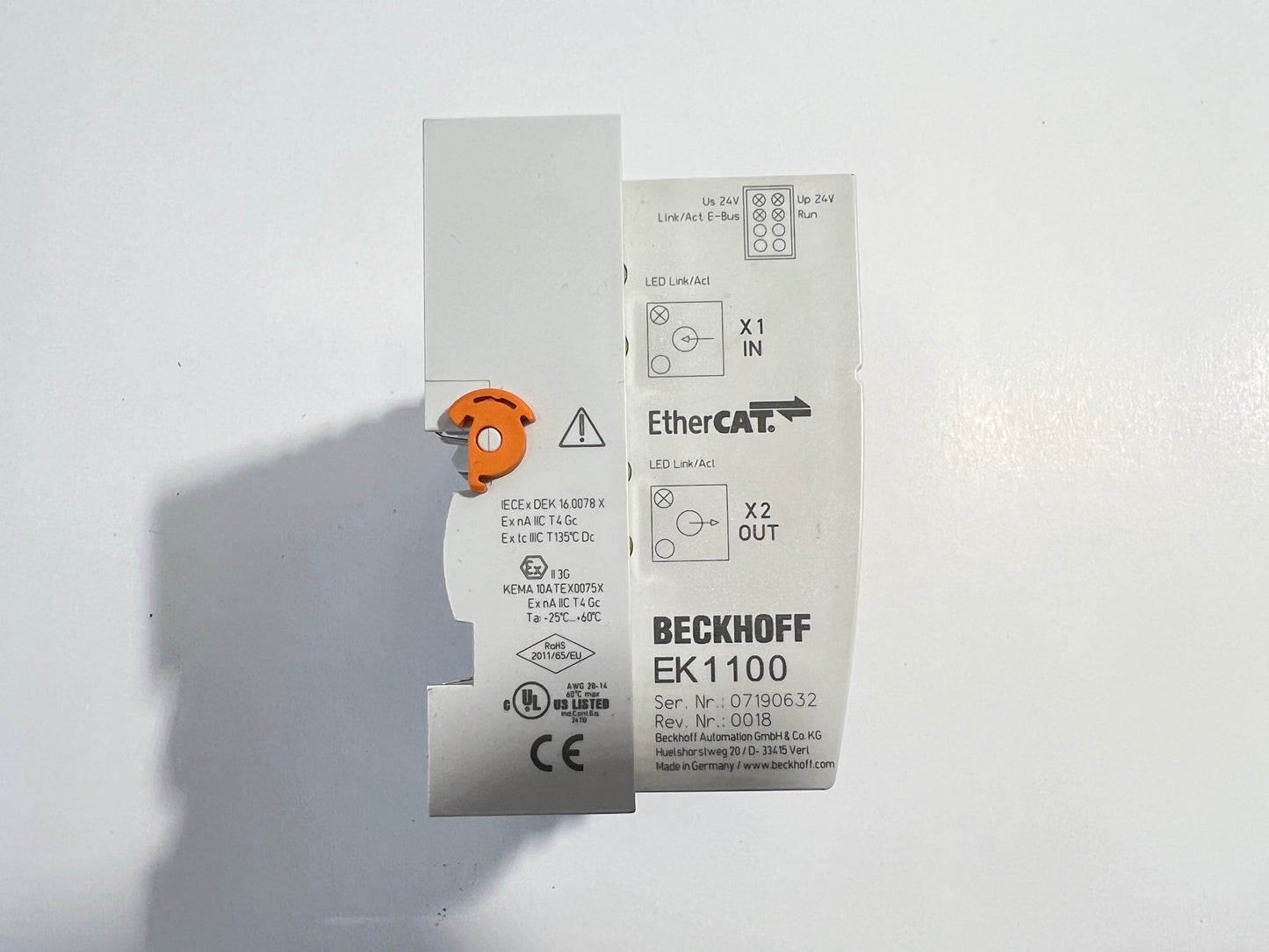 BECKHOFF EK1100 3x 1809 3x 2809 EtherCAT Coupler Interface Module
