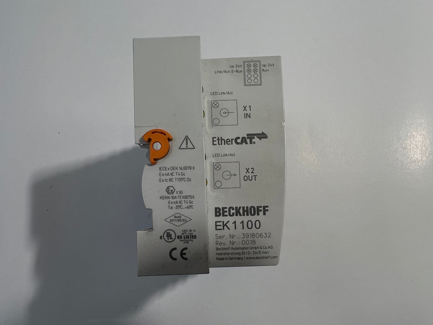 BECKHOFF EK1100 2x EL6001 3x 1809 3x 2809 EtherCAT Coupler Interface Module