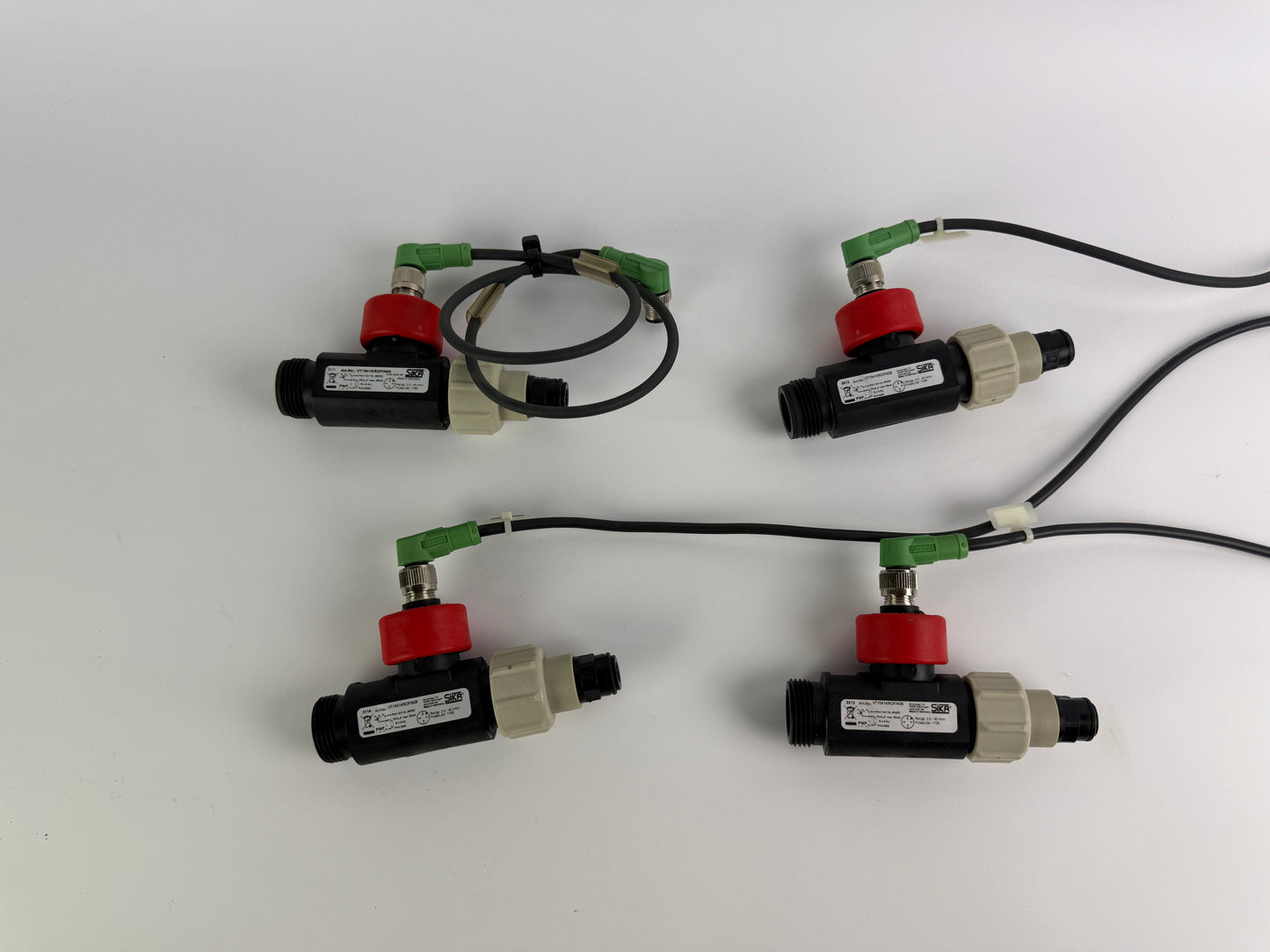 1x SIKA VT1541KROFIN08 In-Line Turbine Flow Meter + Sensor Cable