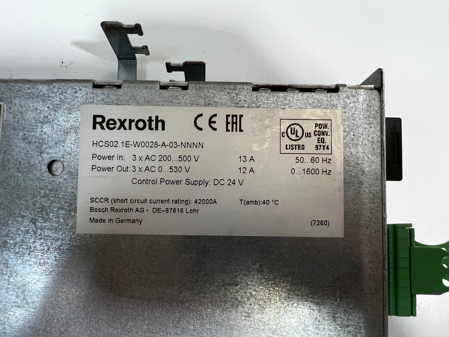 Rexroth IndraDrive C HCS02.1E-W0028-A-03-NNNN Drive Controller