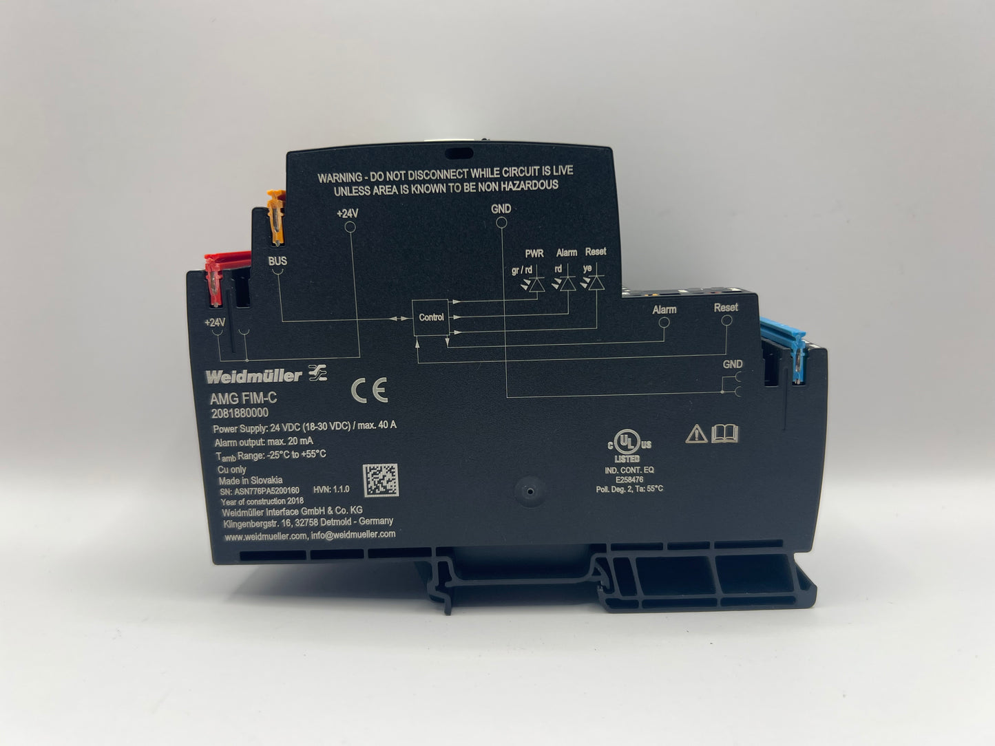 Weidmüller AMG FIM-C Supply Module 2081880000 24V DC